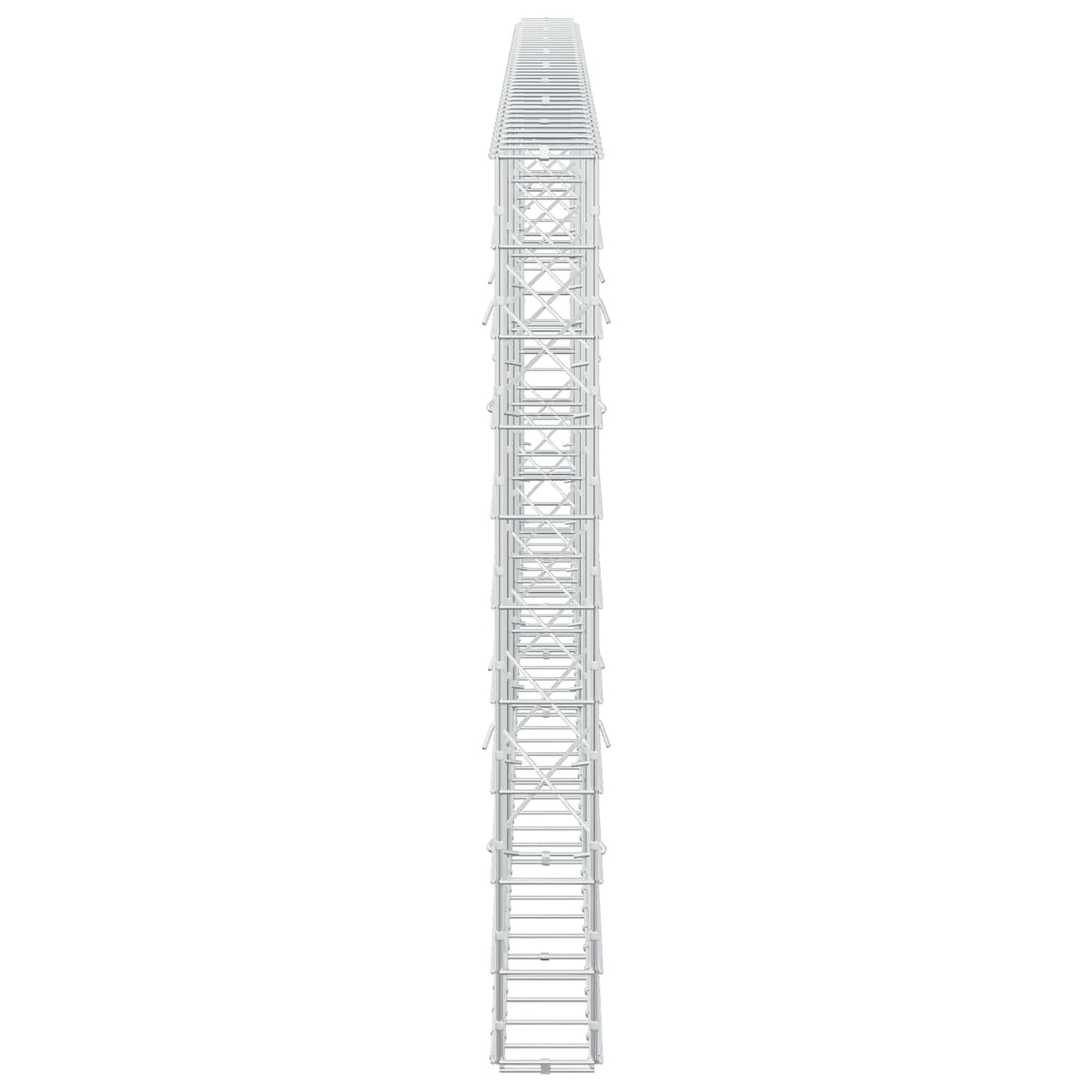 vidaXL Γκαμπιόν με σύρμα 5 mm και πλέγμα 10x10 cm 400x10x100 εκ