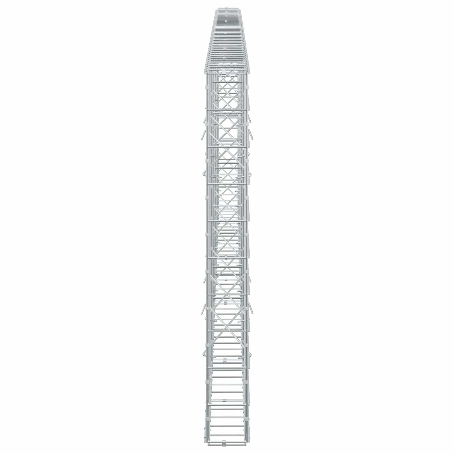 vidaXL Γκαμπιόν με σύρμα 5 mm και πλέγμα 10x10 cm 450x10x100 εκ.