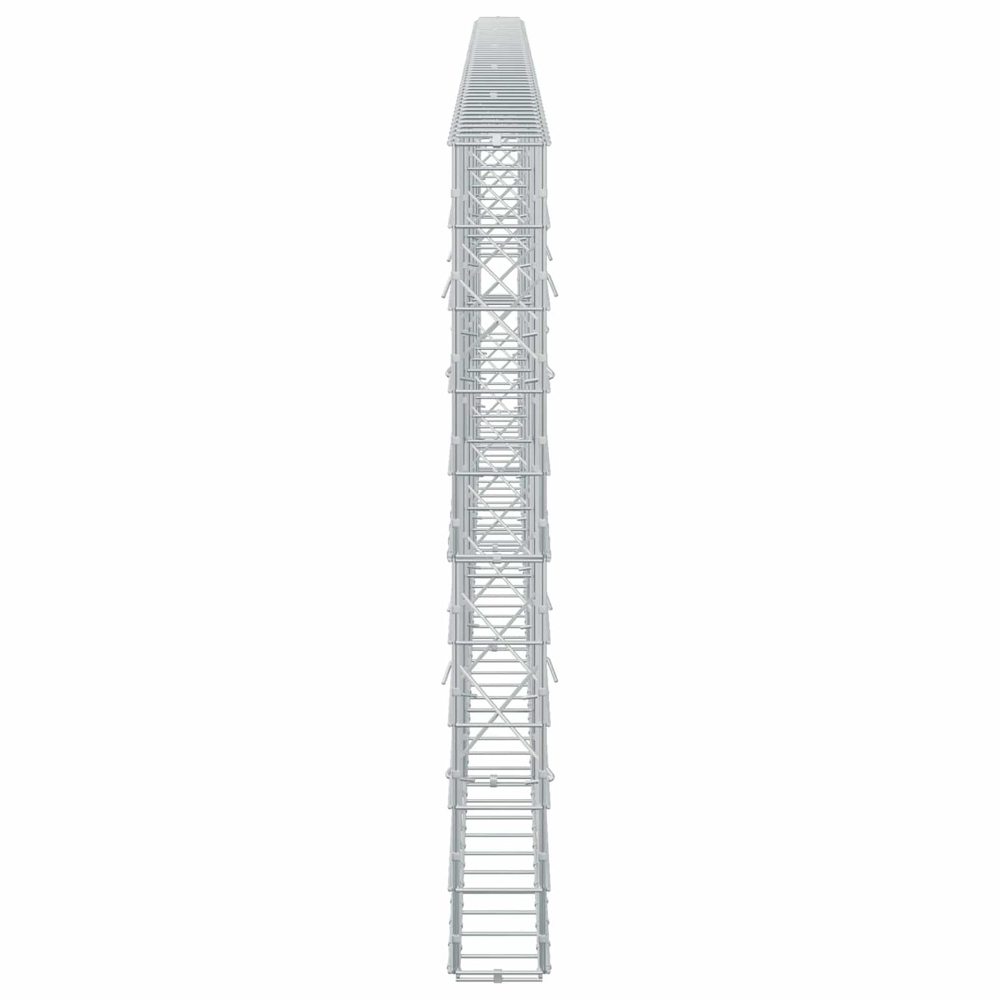 vidaXL Γκαμπιόν με σύρμα 5 mm και πλέγμα 10x10 cm 500x10x100 εκ