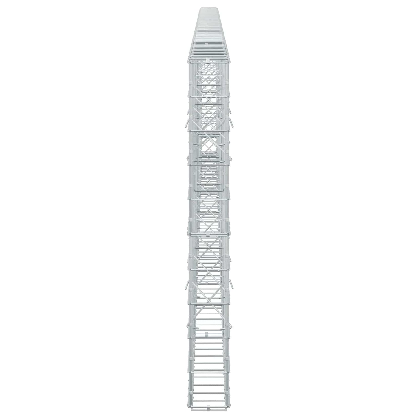 vidaXL Γκαμπιόν με σύρμα 5 mm και πλέγμα 10x10 cm 700x10x100 εκ.