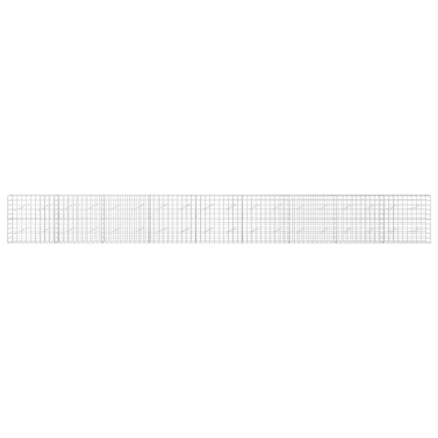 vidaXL Γκαμπιόν με σύρμα 5 mm και πλέγμα 10x10 cm 900x10x100 εκ