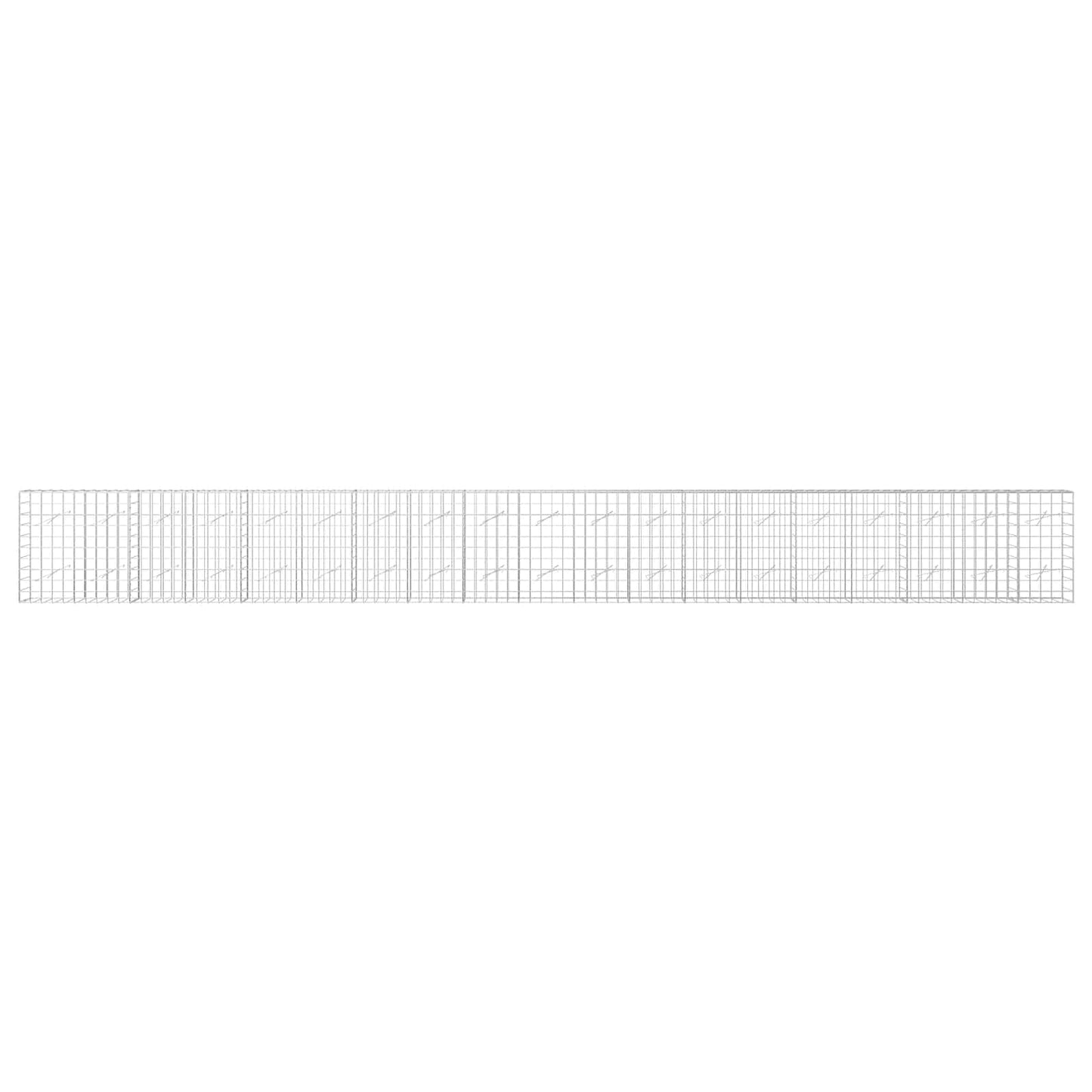vidaXL Γκαμπιόν με σύρμα 5 mm και πλέγμα 10x10 cm 950x10x100 εκ.