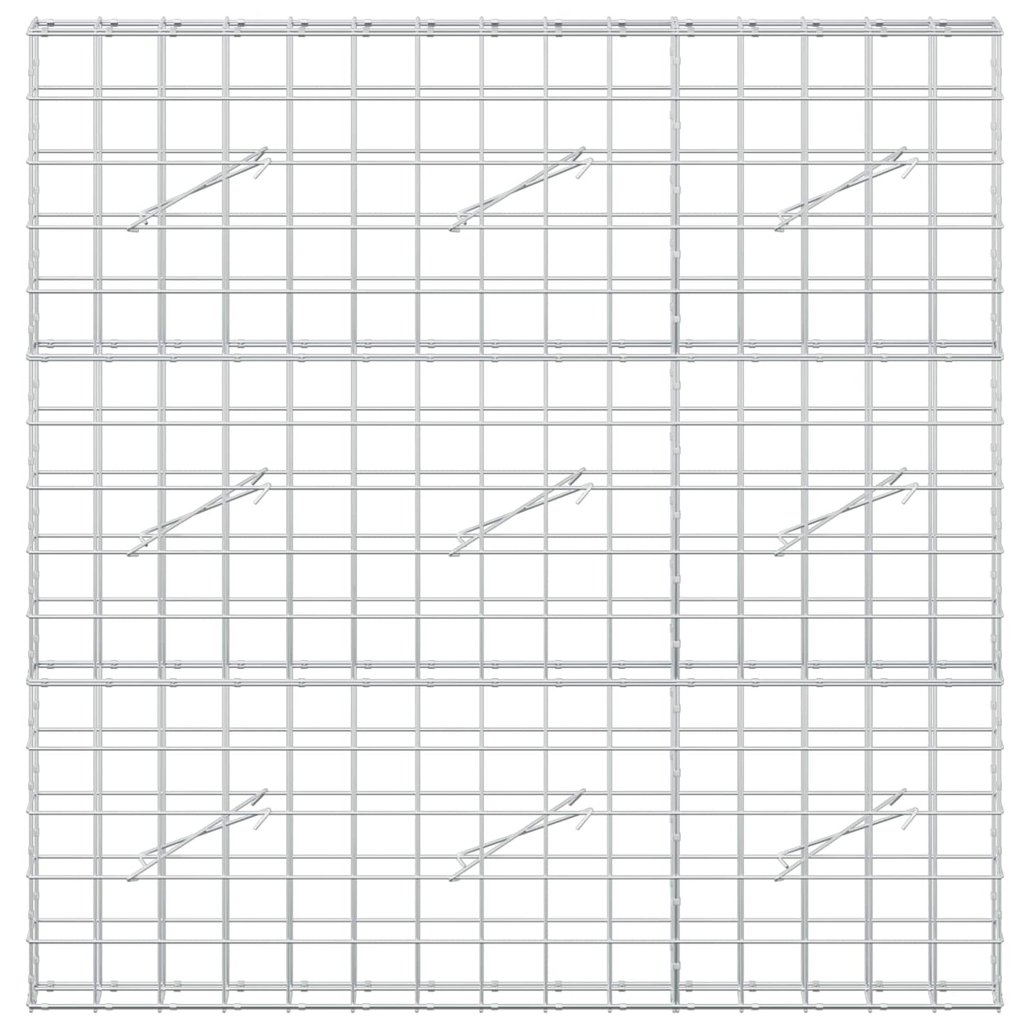 vidaXL Γκαμπιόν με σύρμα 5 mm και πλέγμα 10x10 cm 150x10x150 εκ