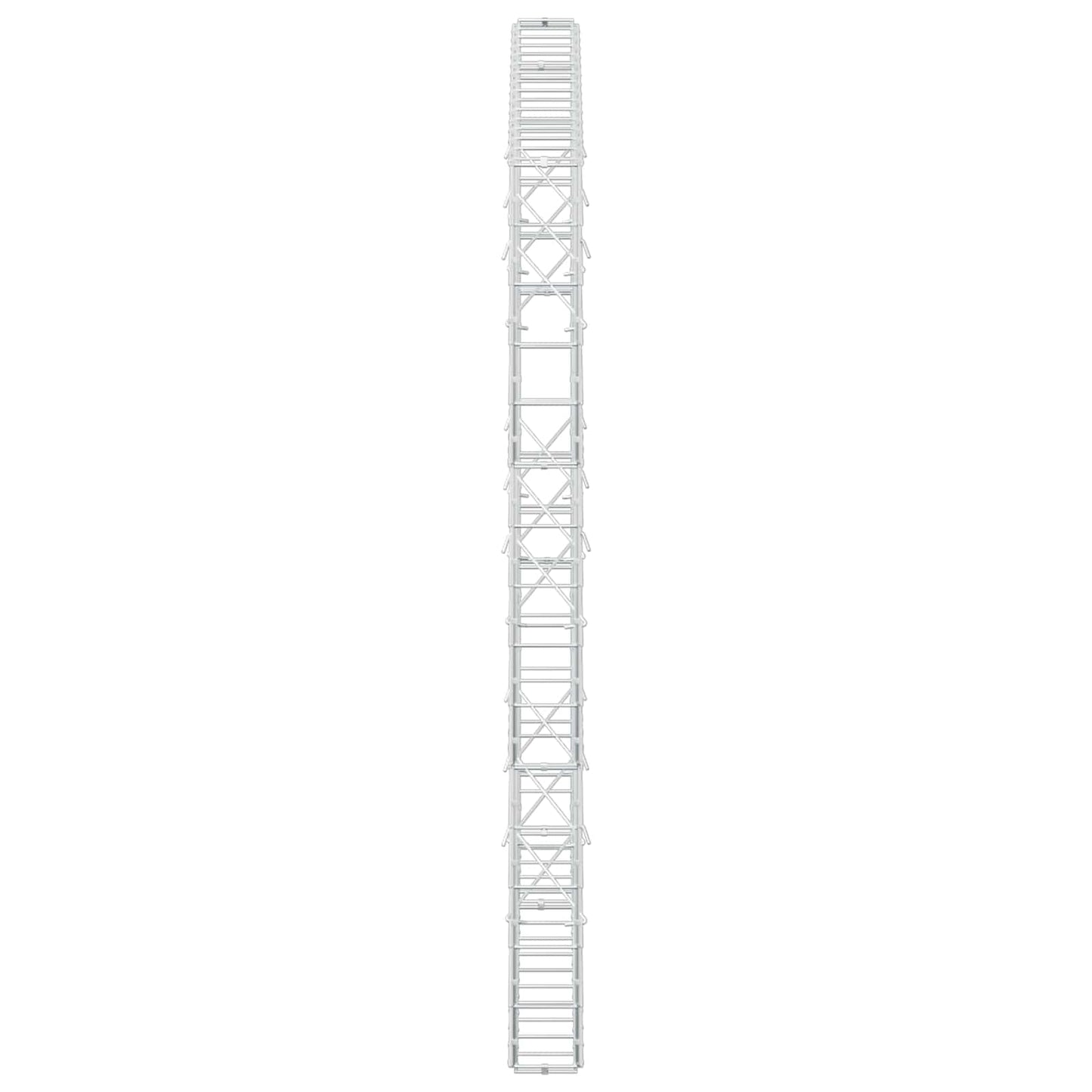 vidaXL Γκαμπιόν με σύρμα 5 mm και πλέγμα 10x10 cm 150x10x150 εκ
