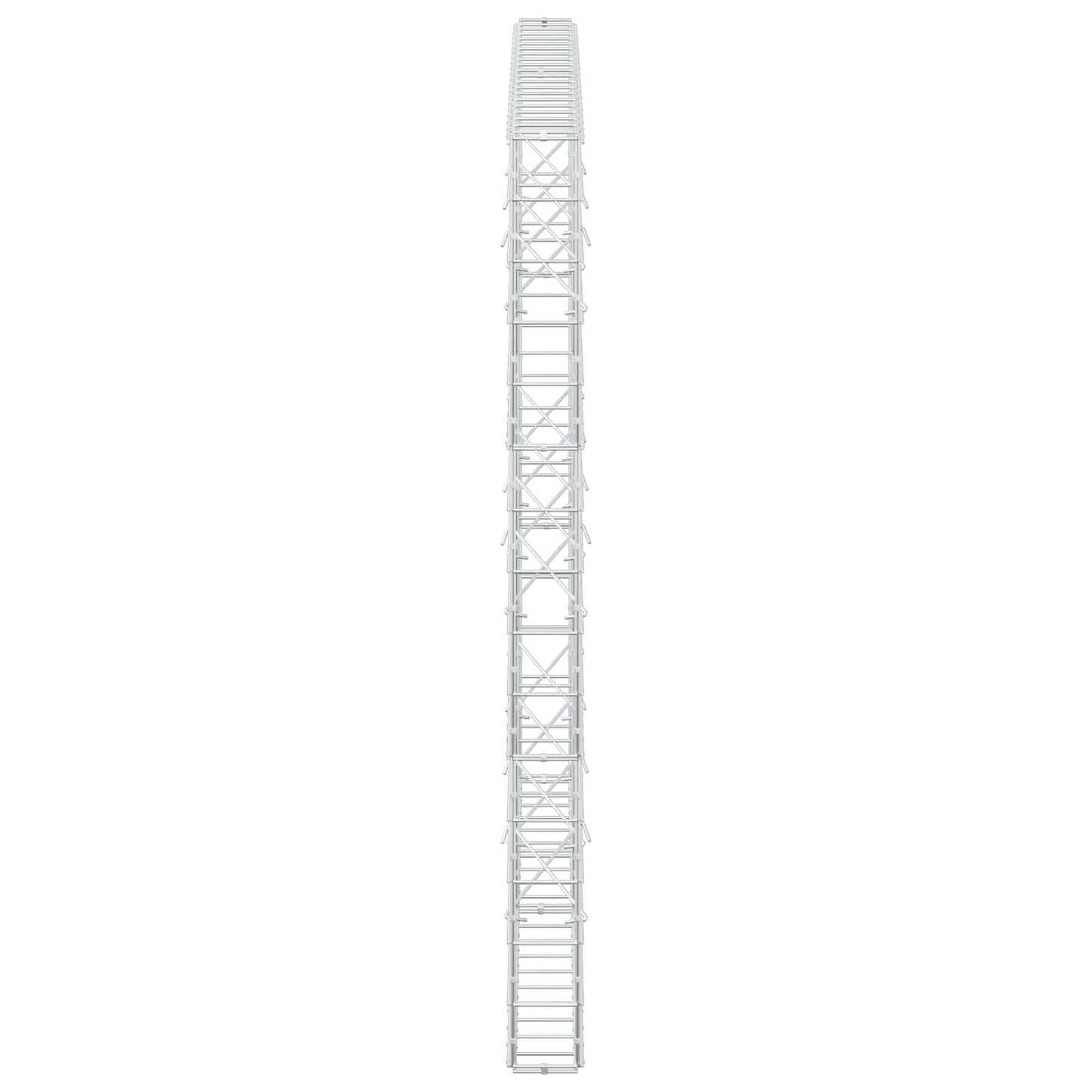 vidaXL Γκαμπιόν με σύρμα 5 mm και πλέγμα 10x10 cm 200x10x150 εκ