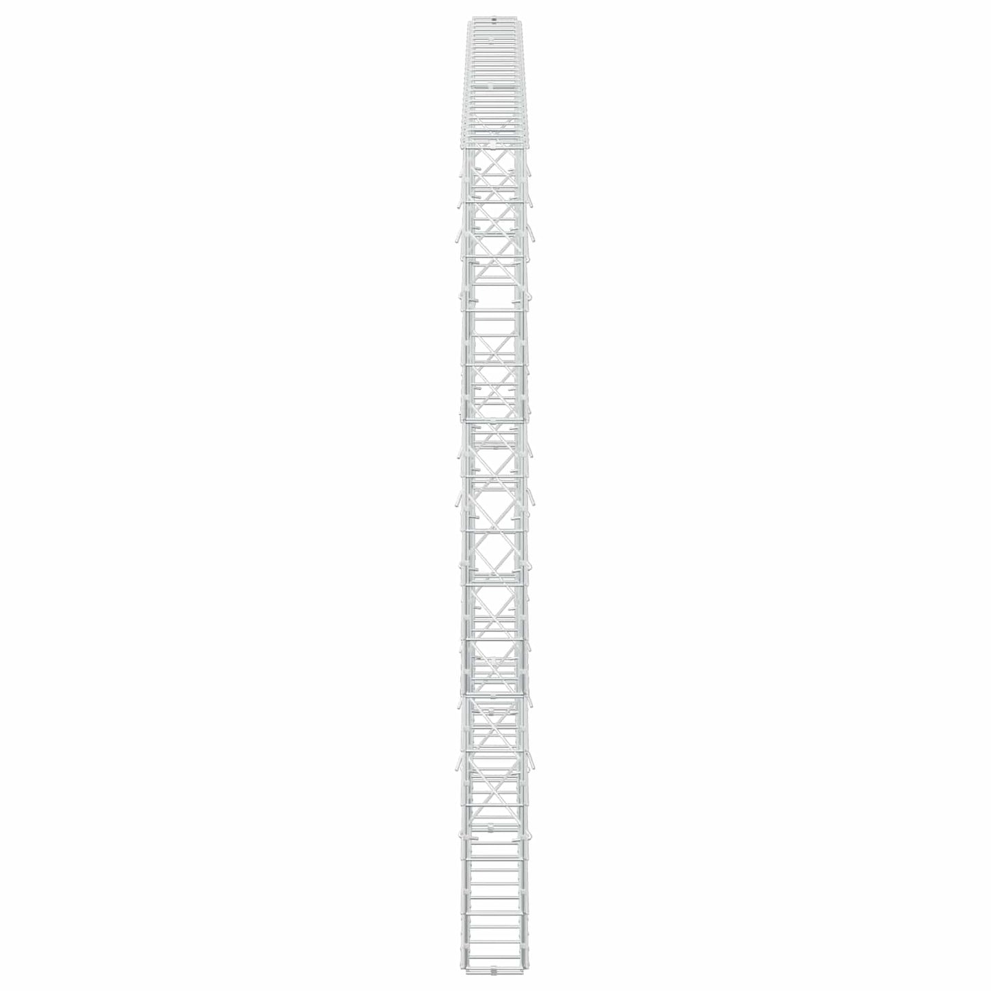 vidaXL Γκαμπιόν με σύρμα 5 mm και πλέγμα 10x10 cm 250x10x150 εκ