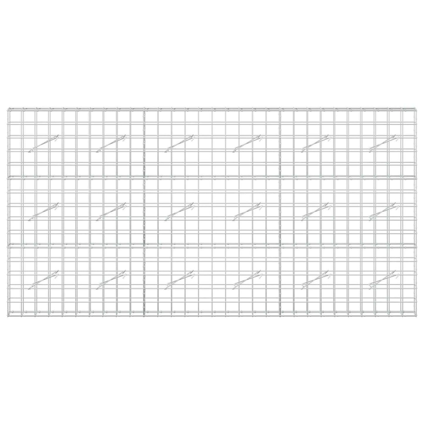 vidaXL Γκαμπιόν με σύρμα 5 mm και πλέγμα 10x10 cm 300x10x150 εκ