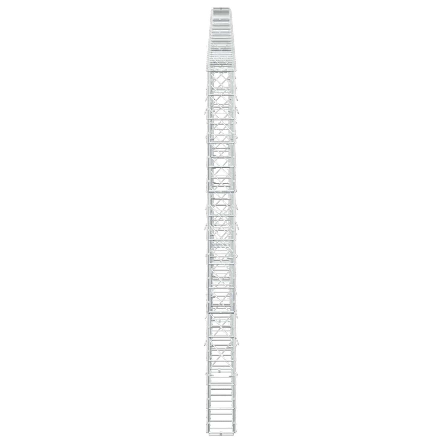 vidaXL Γκαμπιόν με σύρμα 5 mm και πλέγμα 10x10 cm 400x10x150 εκ
