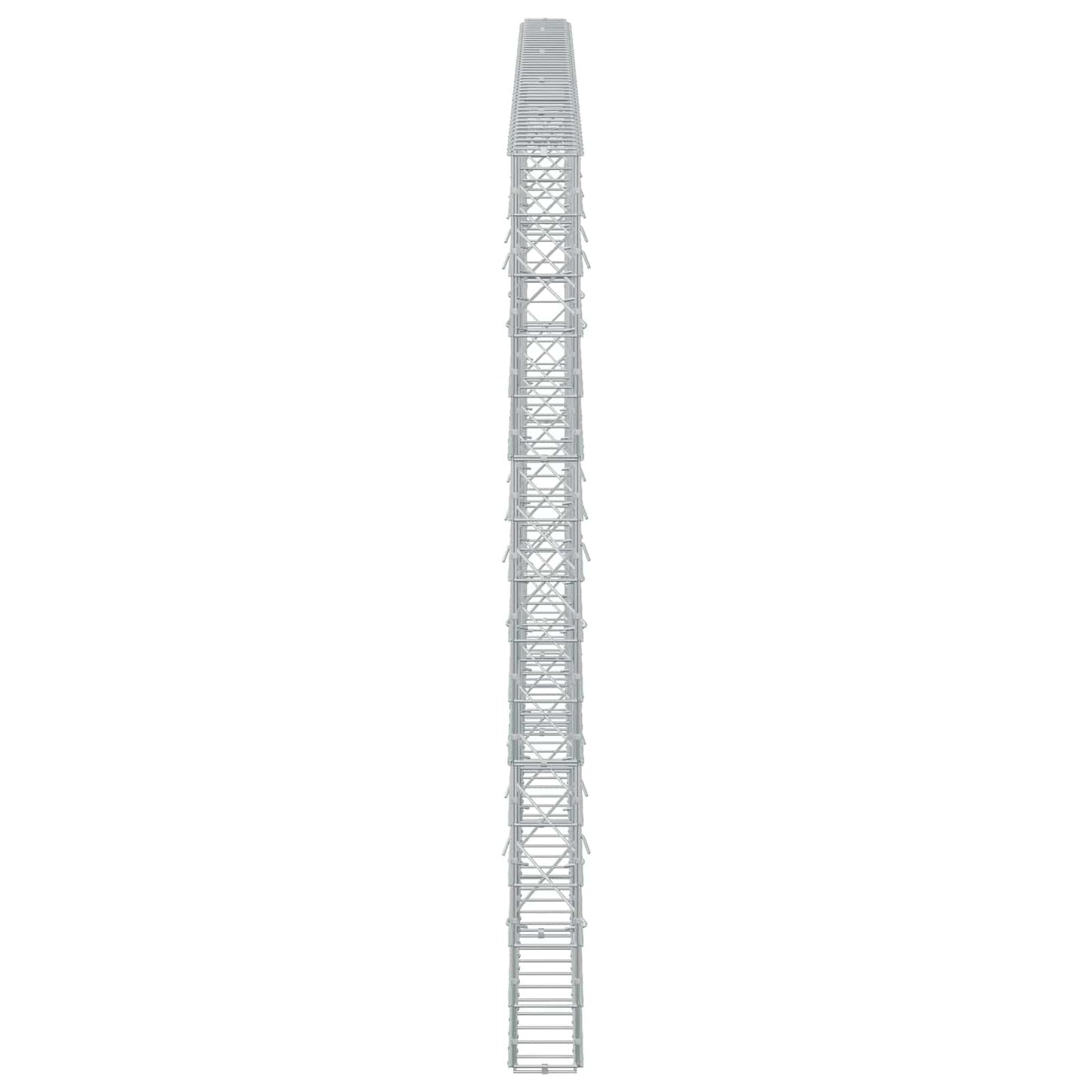 vidaXL Γκαμπιόν με σύρμα 5 mm και πλέγμα 10x10 cm 450x10x150 εκ