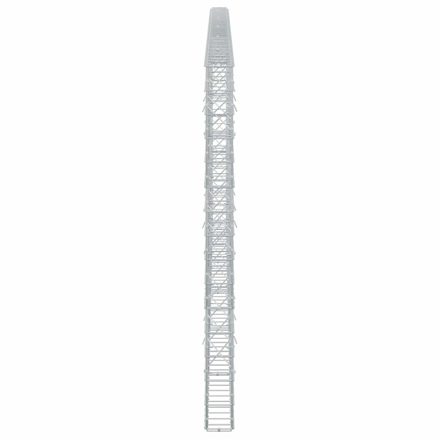 vidaXL Γκαμπιόν με σύρμα 5 mm και πλέγμα 10x10 cm 550x10x150 εκ