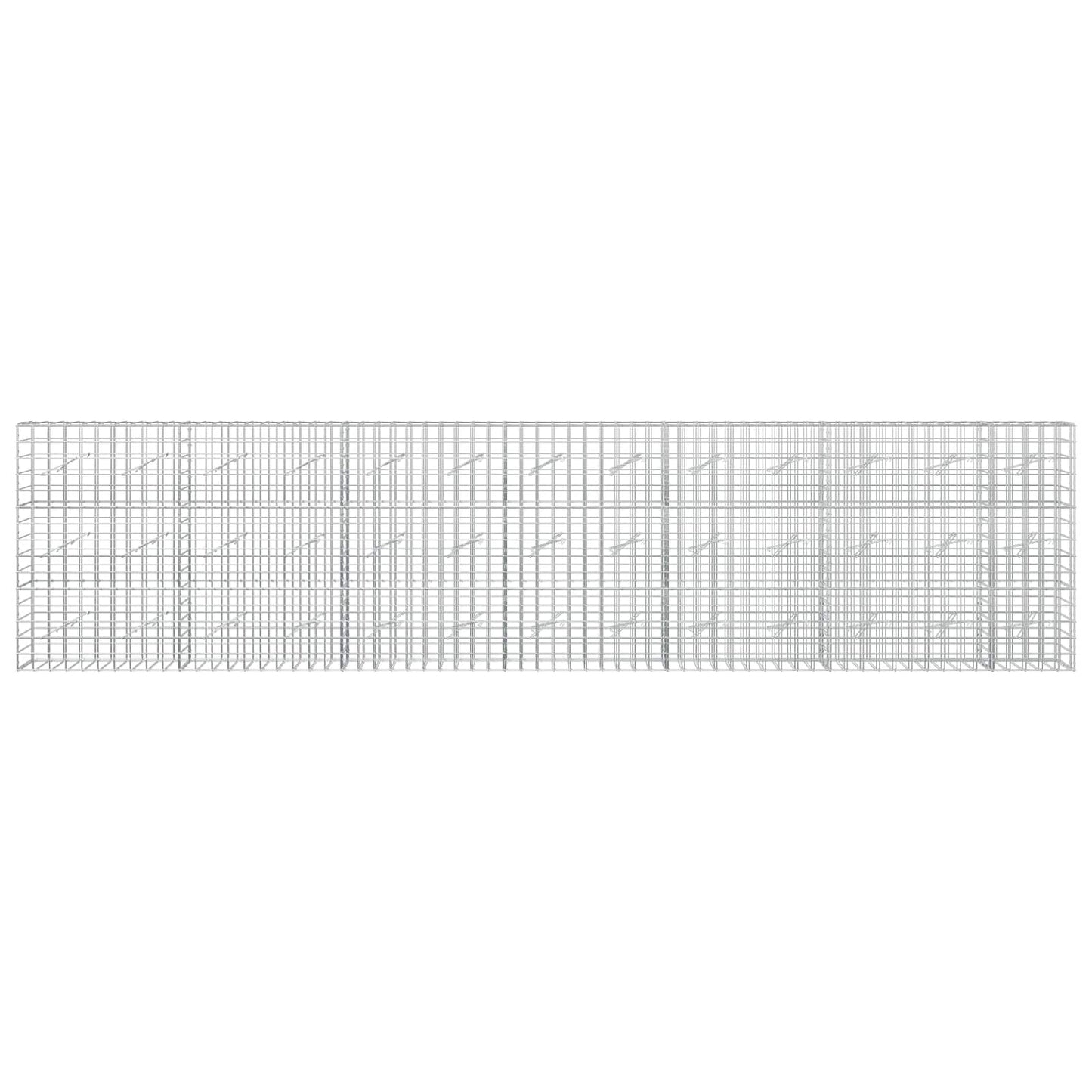 vidaXL Γκαμπιόν με σύρμα 5 mm και πλέγμα 10x10 cm 650x10x150 εκ