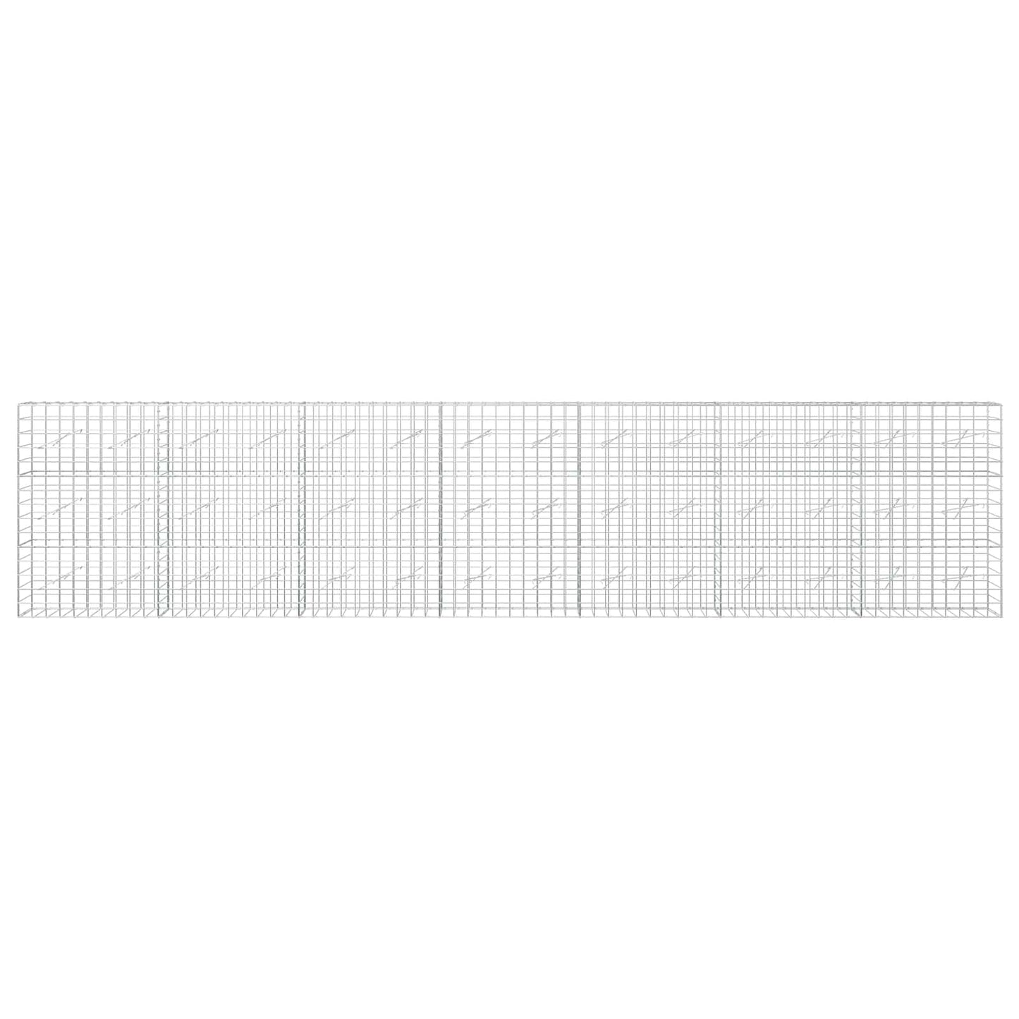 vidaXL Γκαμπιόν με σύρμα 5 mm και πλέγμα 10x10 cm 700x10x150 εκ.