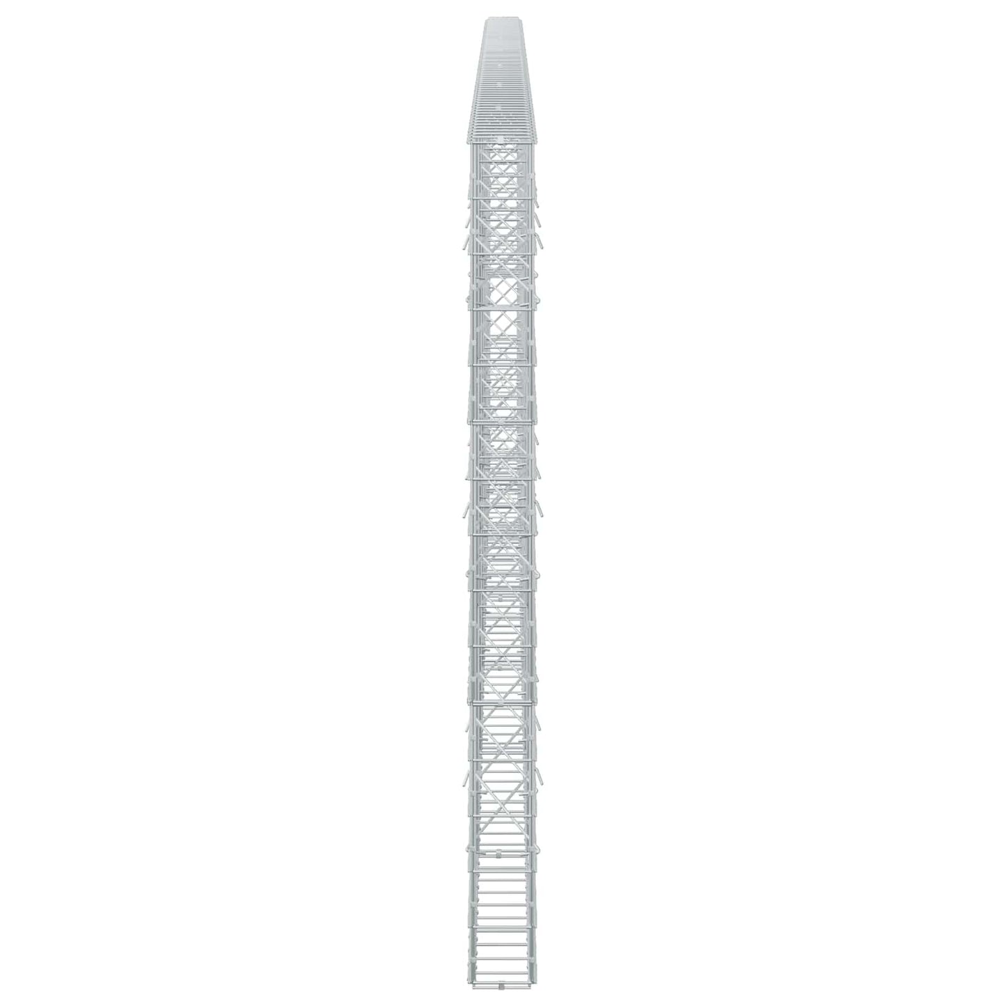vidaXL Γκαμπιόν με σύρμα 5 mm και πλέγμα 10x10 cm 700x10x150 εκ.