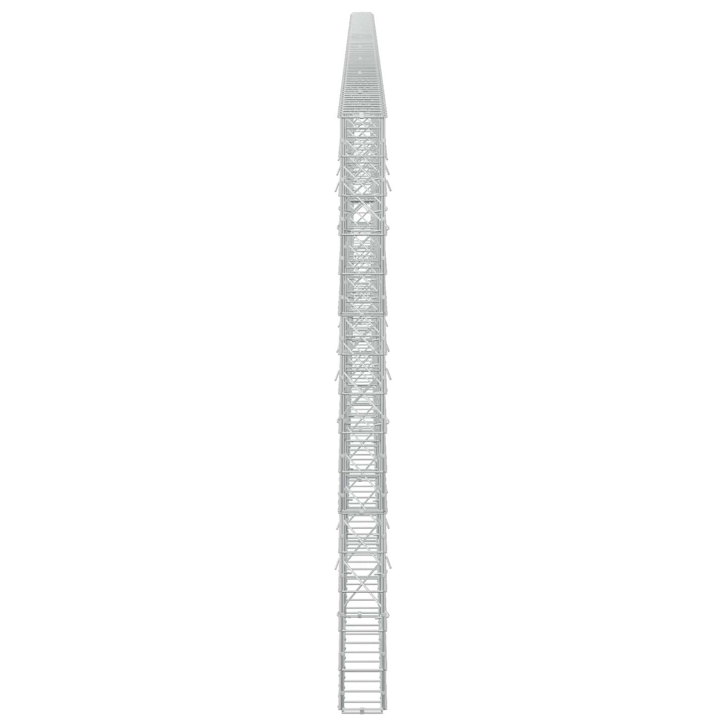 vidaXL Γκαμπιόν με σύρμα 5 mm και πλέγμα 10x10 cm 850x10x150 εκ