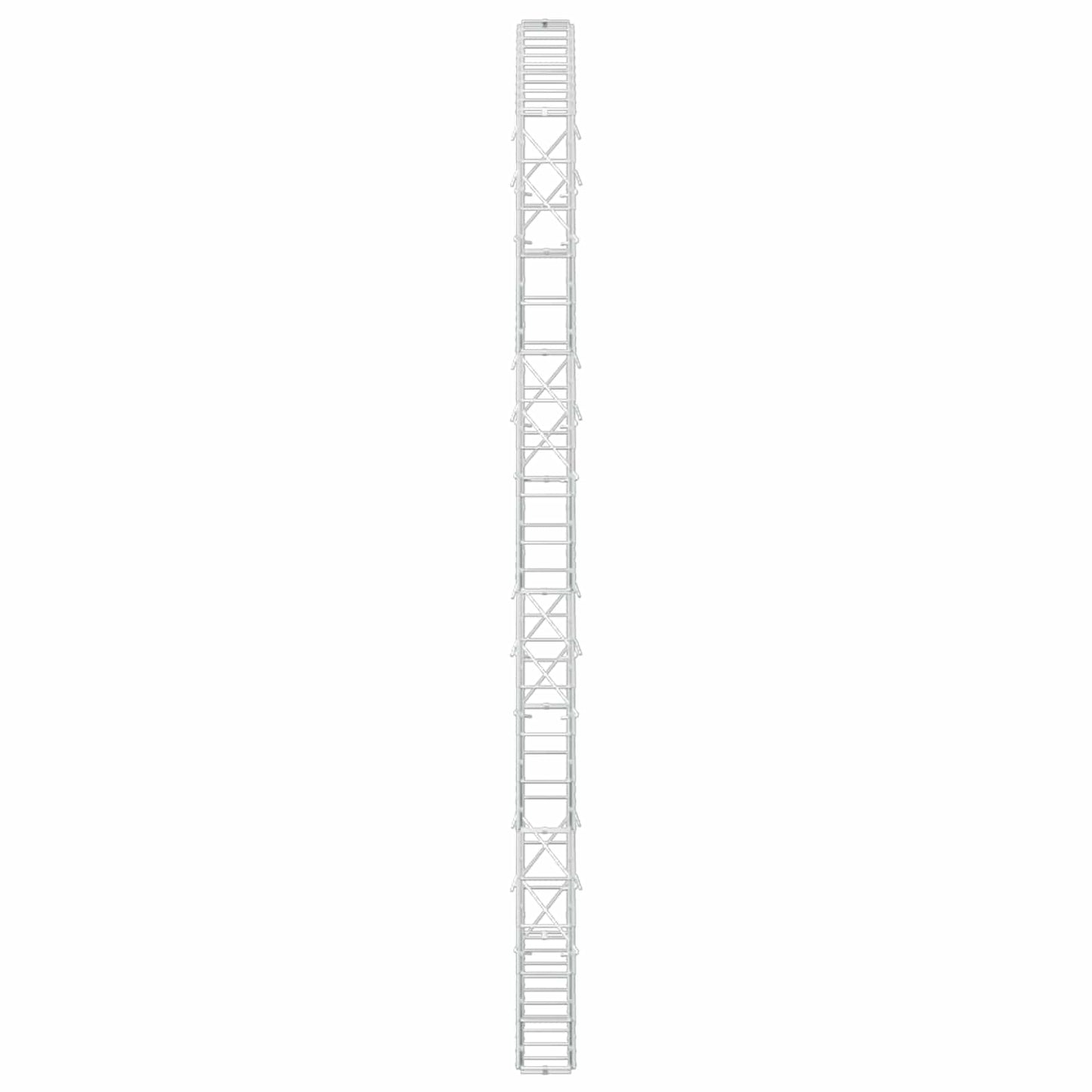 vidaXL Γκαμπιόν με σύρμα 5 mm και πλέγμα 10x10 cm 100x10x200 εκ