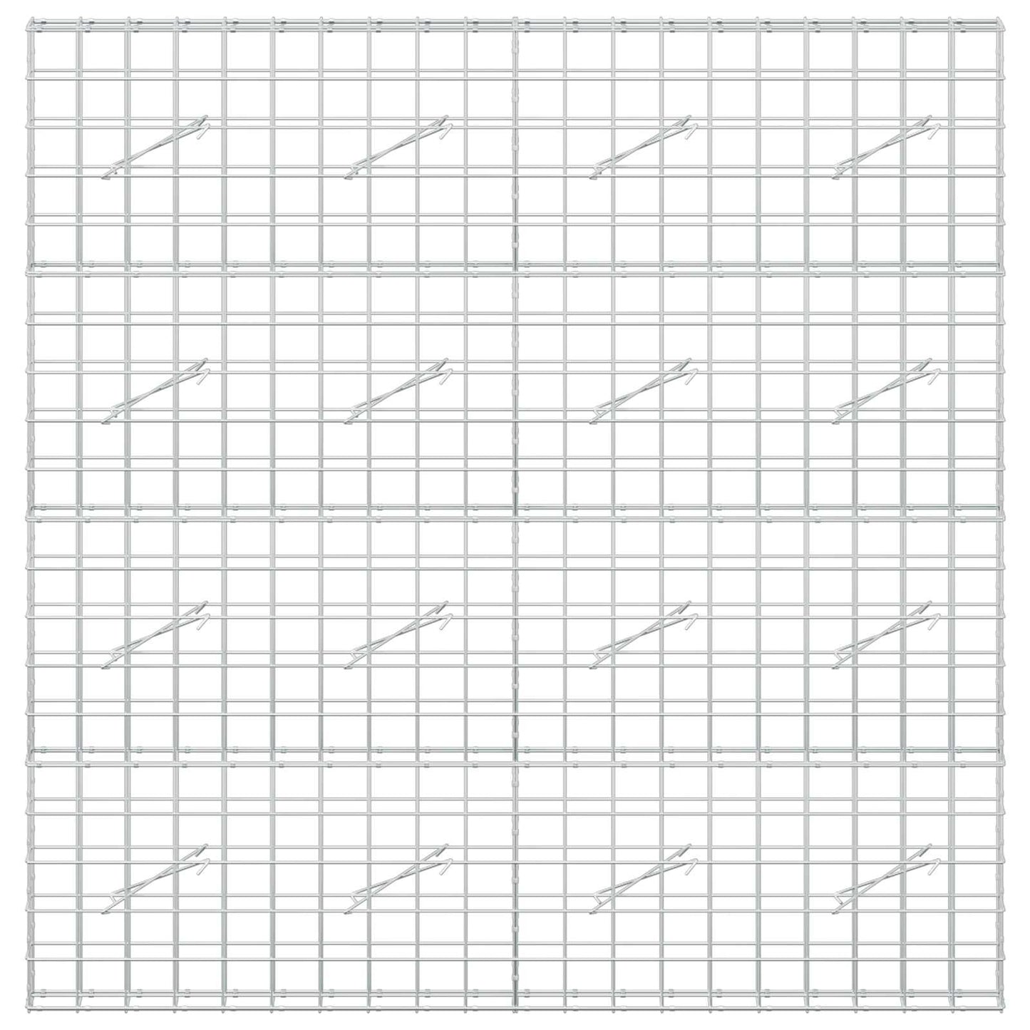 vidaXL Γκαμπιόν με σύρμα 5 mm και πλέγμα 10x10 cm 200x10x200 εκ