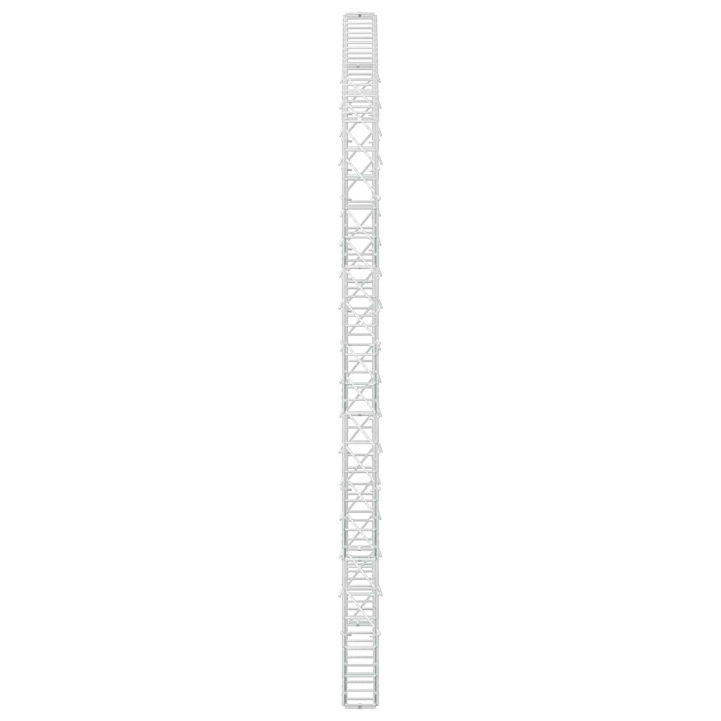 vidaXL Γκαμπιόν με σύρμα 5 mm και πλέγμα 10x10 cm 200x10x200 εκ