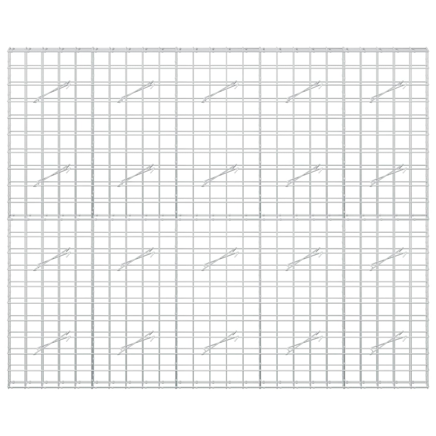 vidaXL Γκαμπιόν με σύρμα 5 mm και πλέγμα 10x10 cm 250x10x200 εκ.