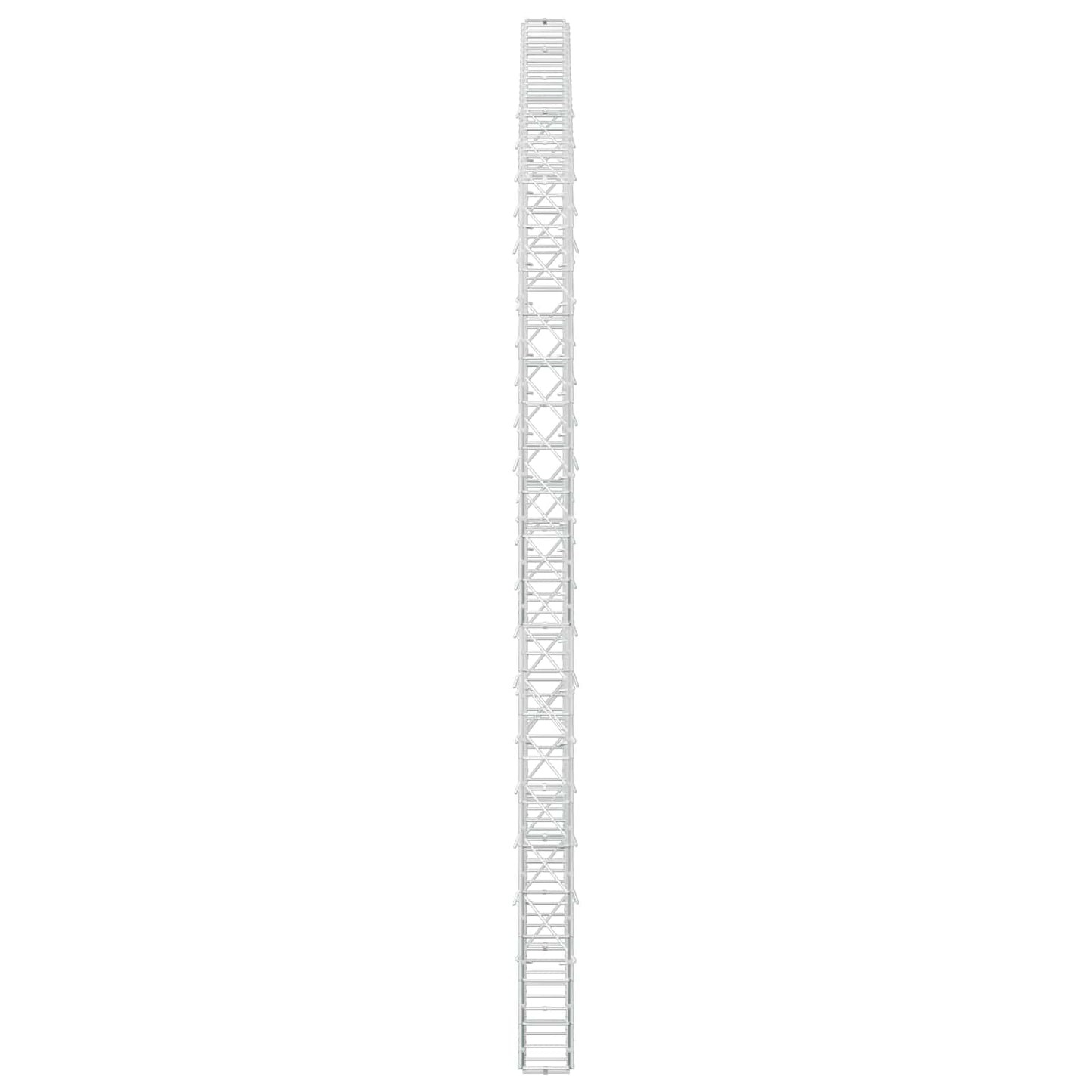 vidaXL Γκαμπιόν με σύρμα 5 mm και πλέγμα 10x10 cm 250x10x200 εκ.