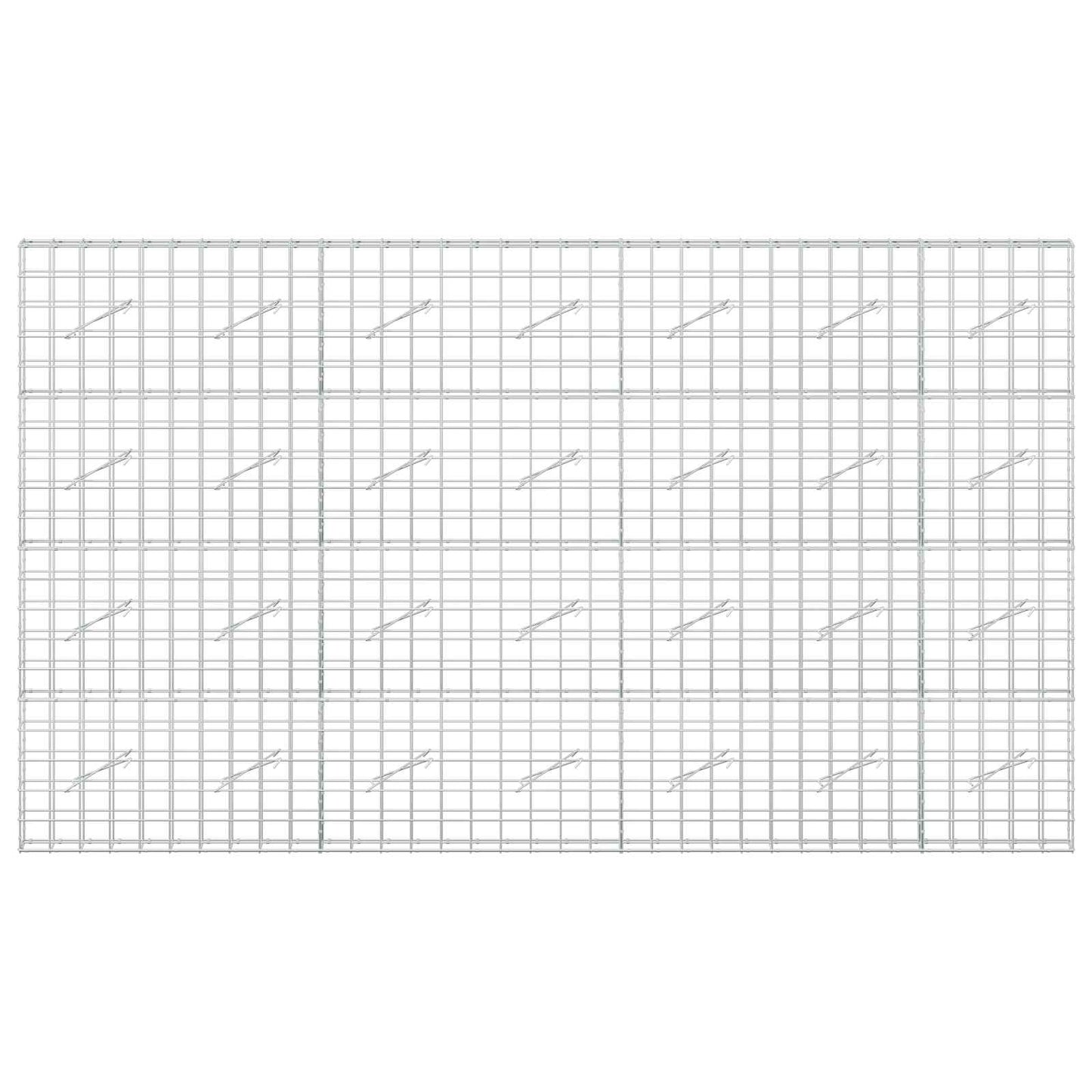 vidaXL Γκαμπιόν με σύρμα 5 mm και πλέγμα 10x10 cm 350x10x200 εκ.