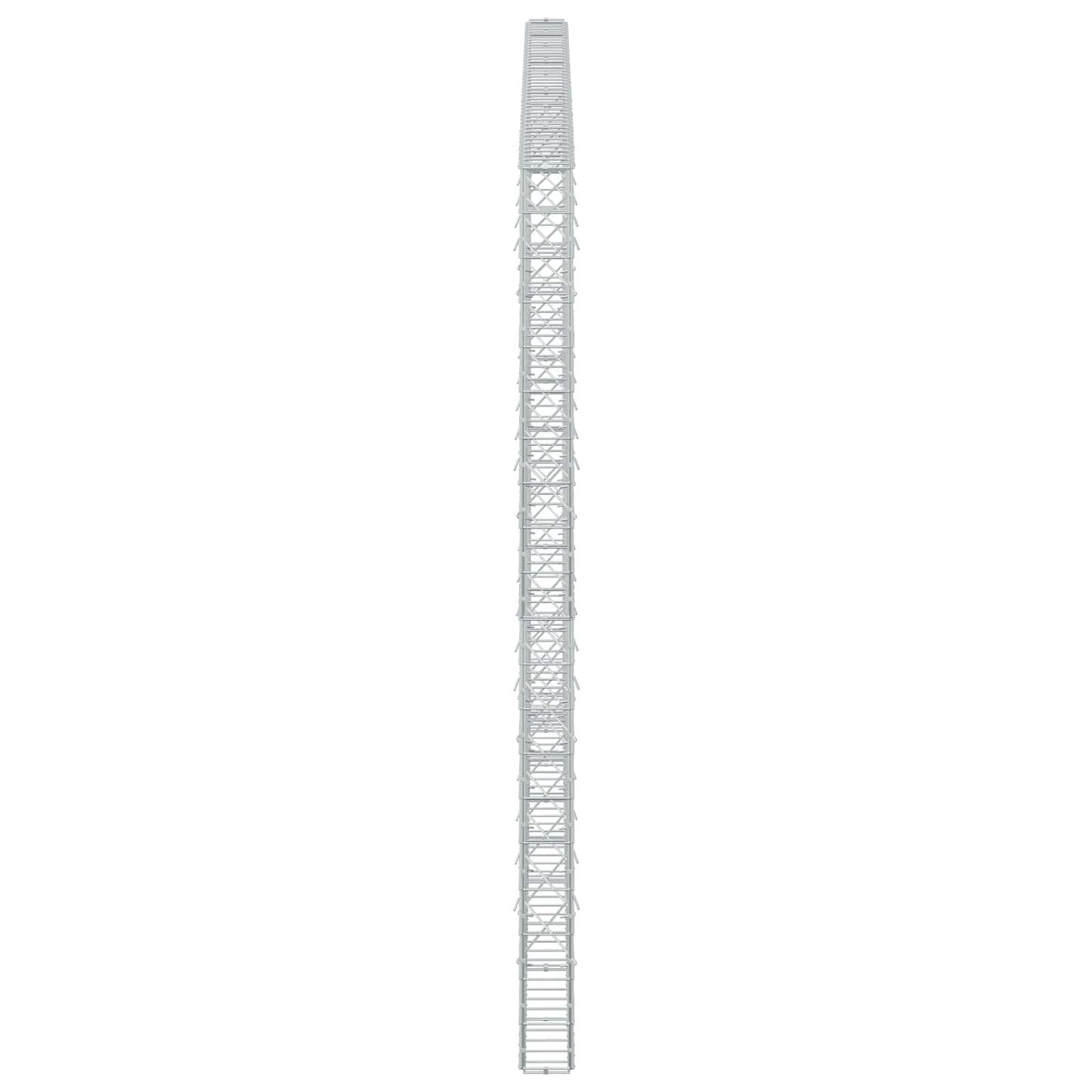 vidaXL Γκαμπιόν με σύρμα 5 mm και πλέγμα 10x10 cm 450x10x200 εκ