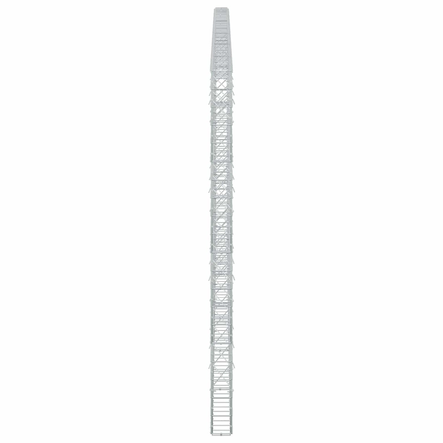 vidaXL Γκαμπιόν με σύρμα 5 mm και πλέγμα 10x10 cm 600x10x200 εκ