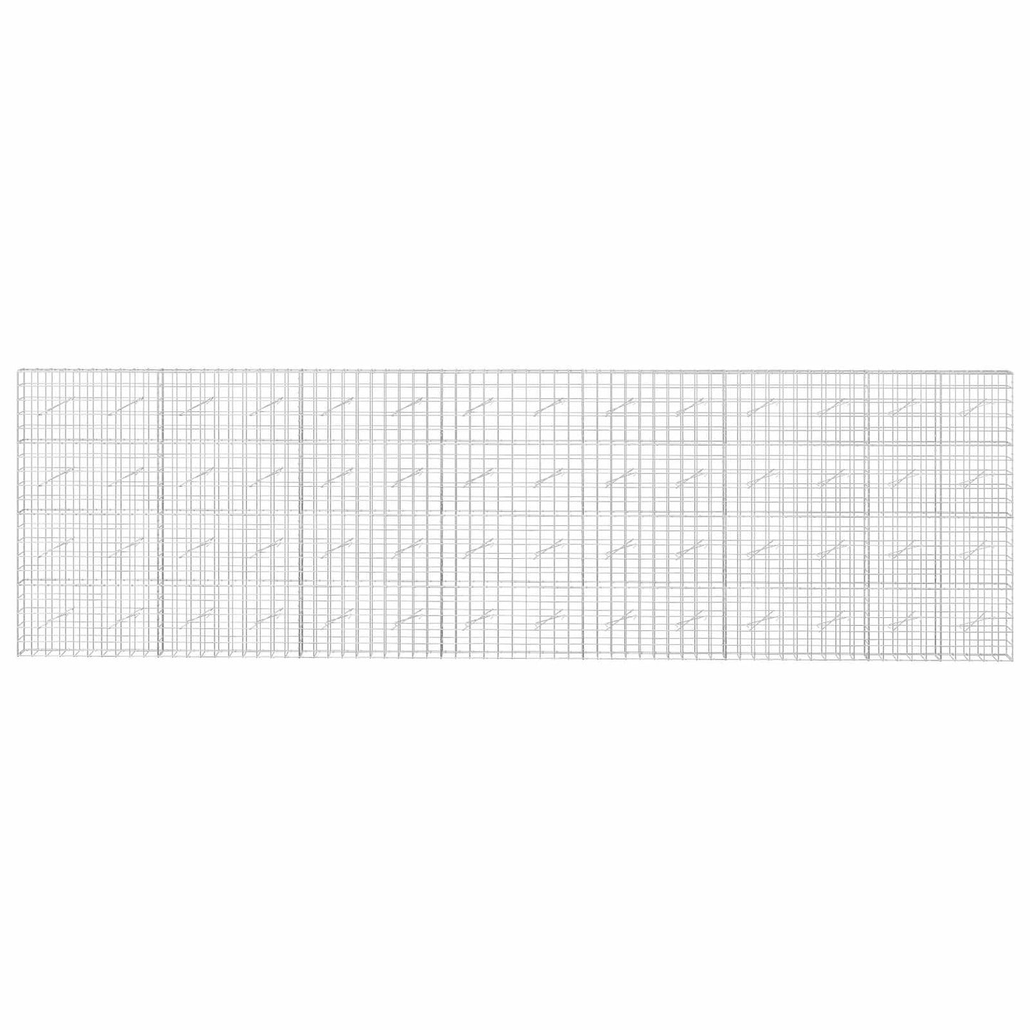 vidaXL Γκαμπιόν με σύρμα 5 mm και πλέγμα 10x10 cm 700x10x200 εκ
