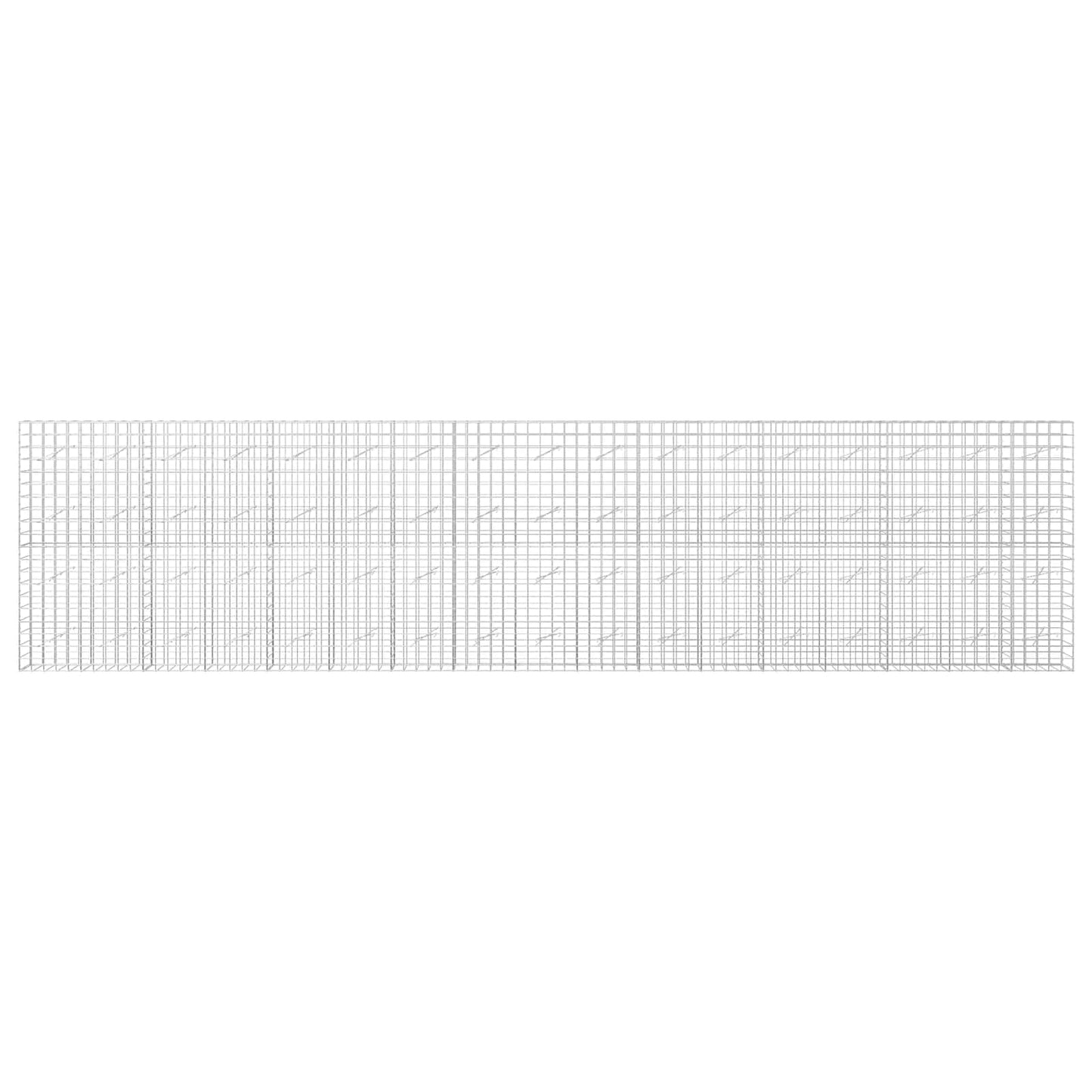 vidaXL Γκαμπιόν με σύρμα 5 mm και πλέγμα 10x10 cm 850x10x200 εκ