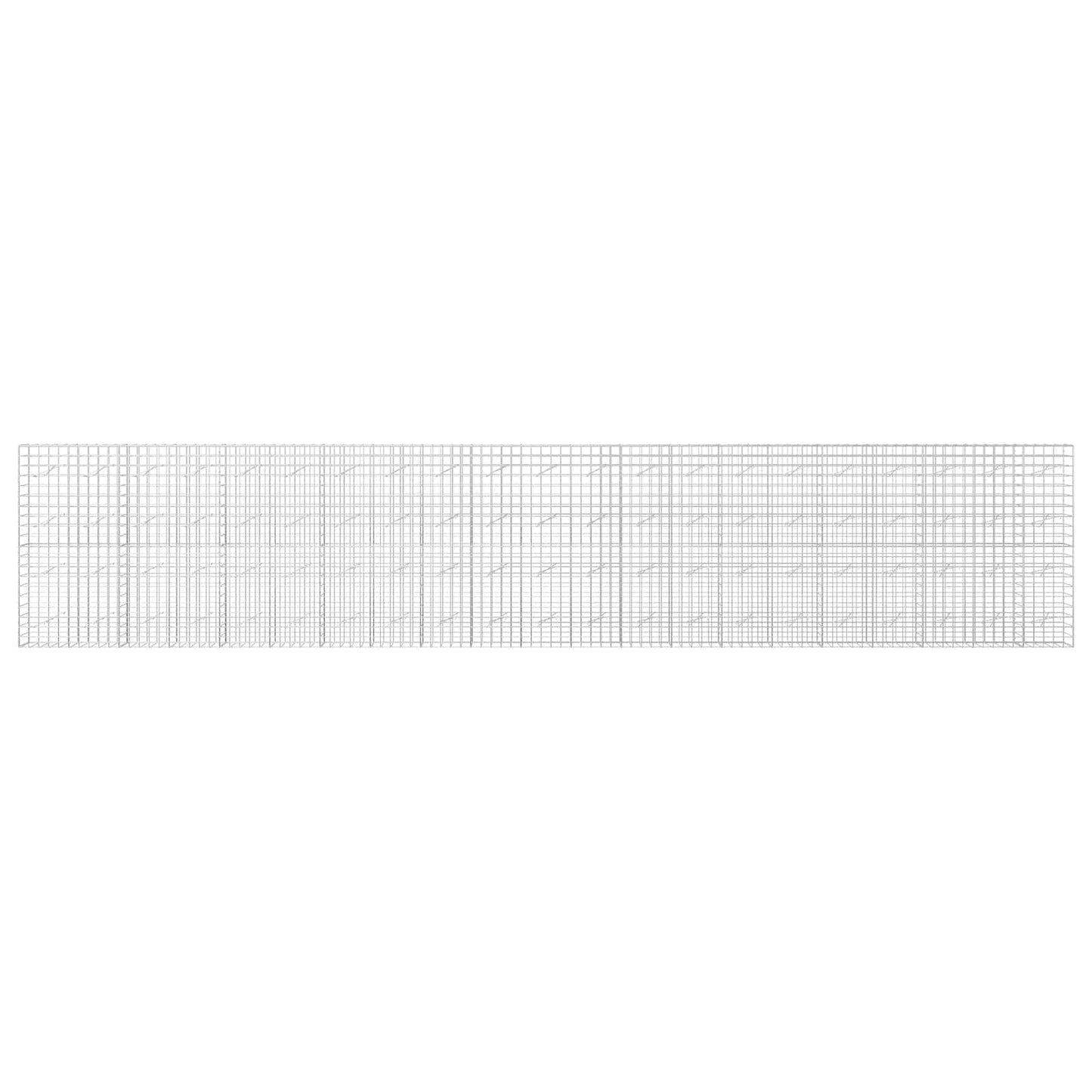 vidaXL Γκαμπιόν με σύρμα 5 mm και πλέγμα 10x10 cm 1050x10x200 εκ