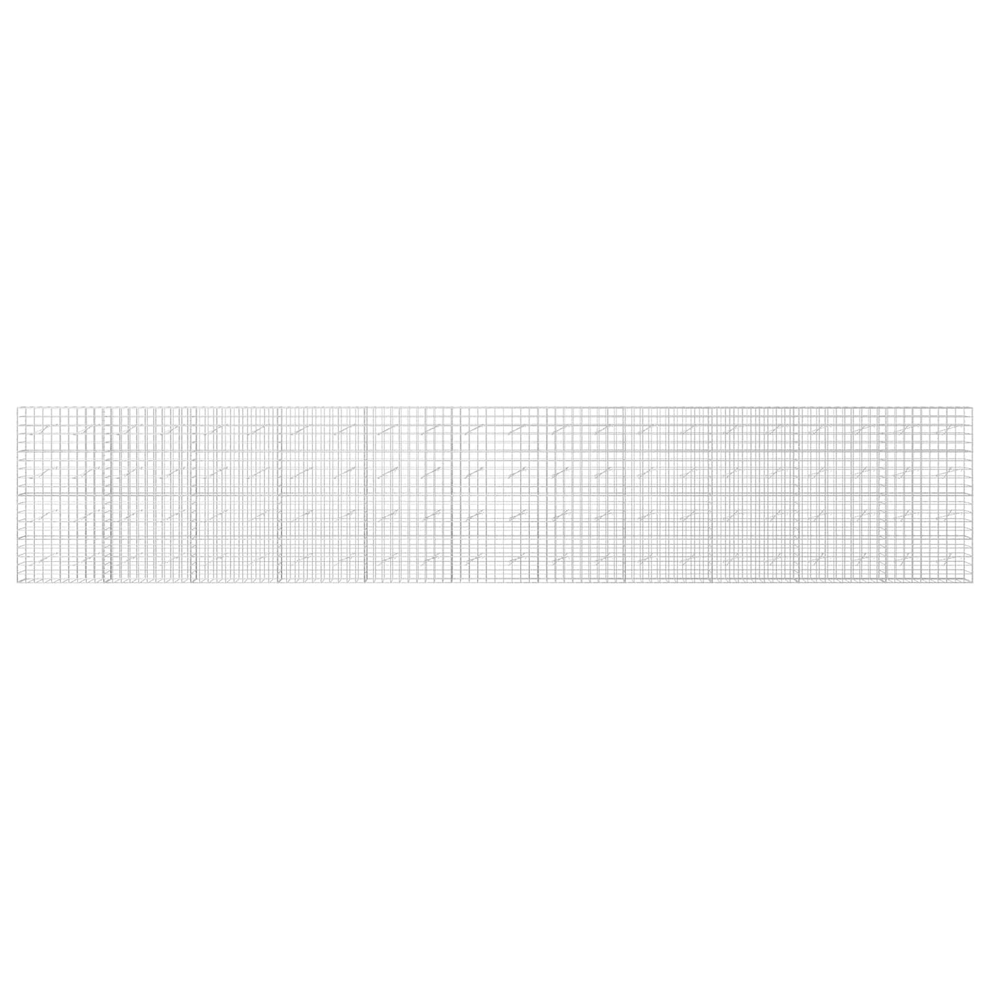 vidaXL Γκαμπιόν με σύρμα 5 mm και πλέγμα 10x10 cm 1100x10x200 εκ
