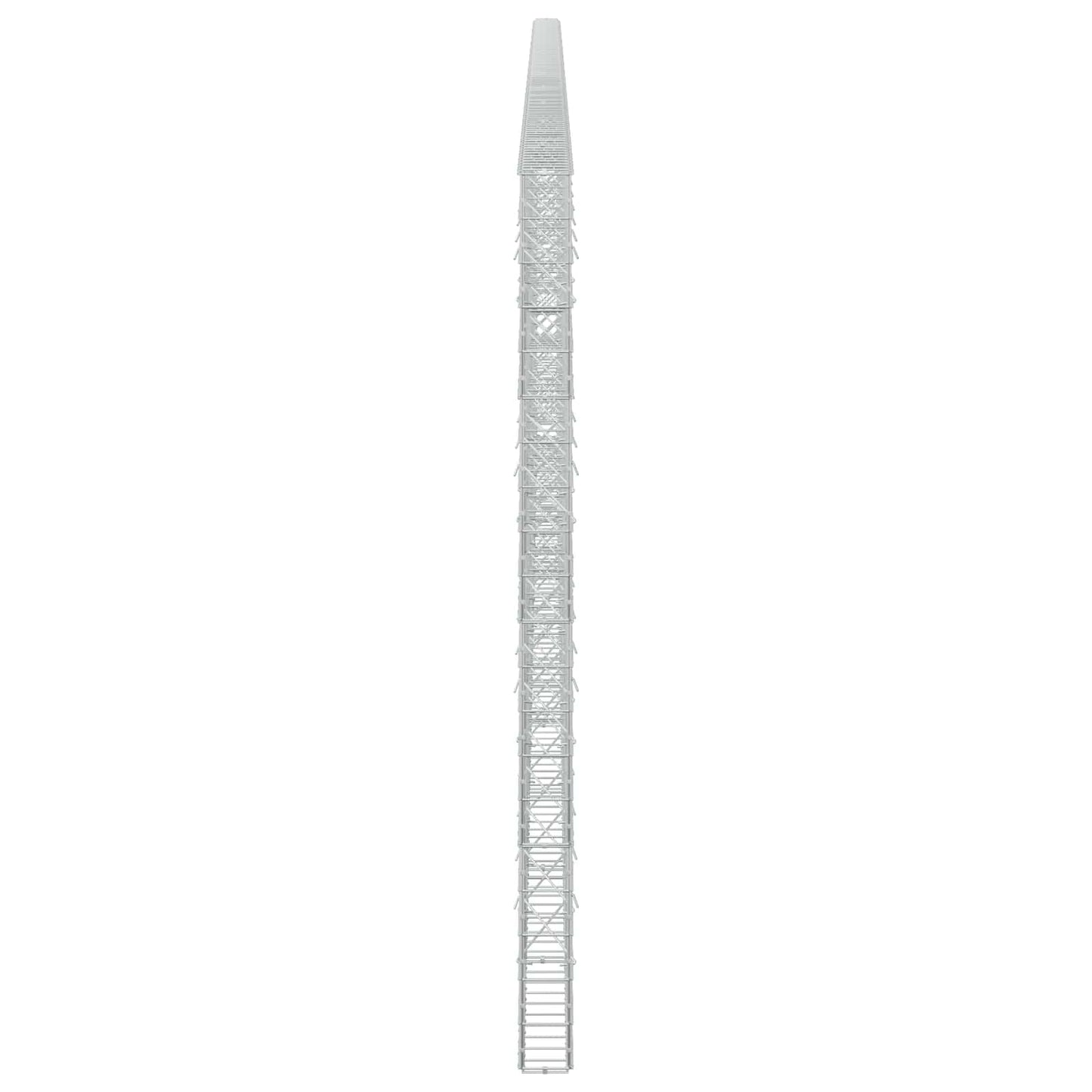 vidaXL Γκαμπιόν με σύρμα 5 mm και πλέγμα 10x10 cm 1100x10x200 εκ