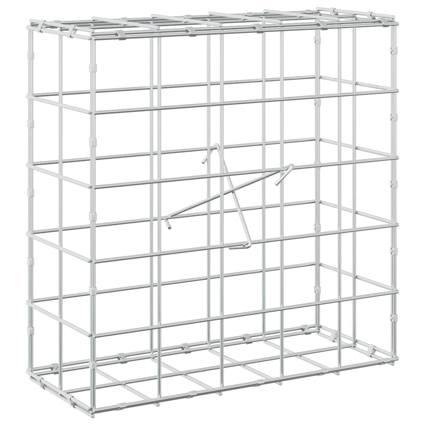 vidaXL Γκαμπιόν με σύρμα 5 mm και πλέγμα 10x10 cm 50x20x50 εκ