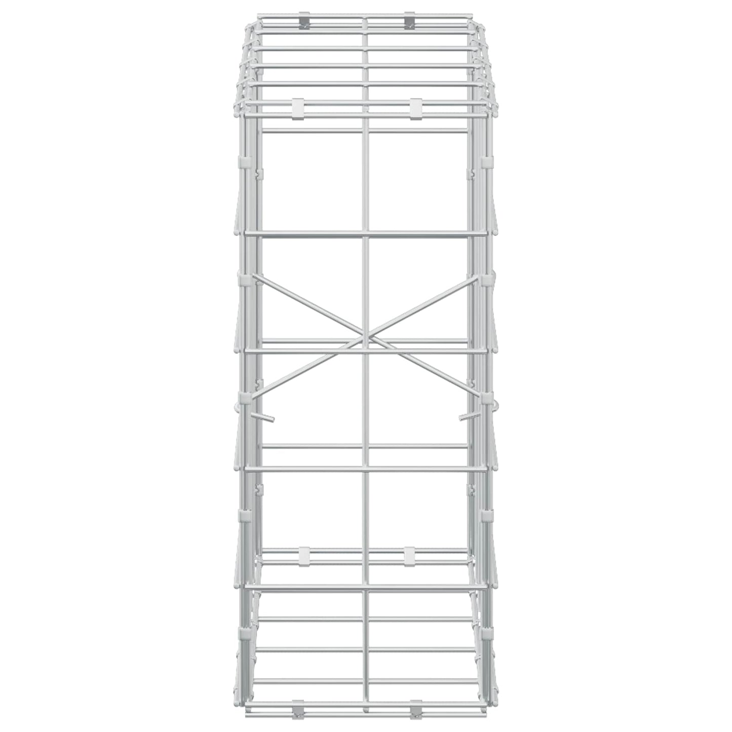 vidaXL Γκαμπιόν με σύρμα 5 mm και πλέγμα 10x10 cm 50x20x50 εκ