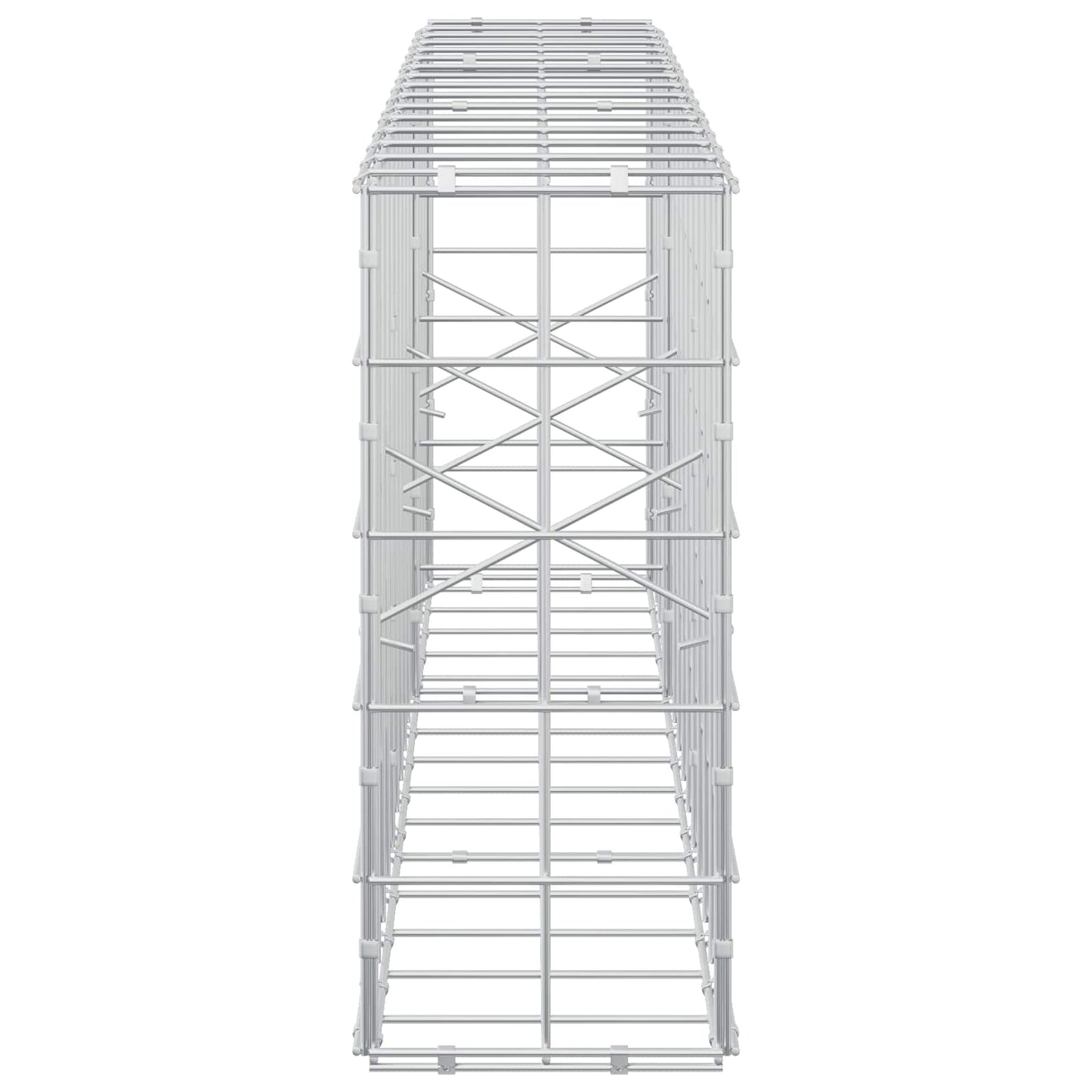 vidaXL Γκαμπιόν με σύρμα 5 mm και πλέγμα 10x10 cm 150x20x50 εκ