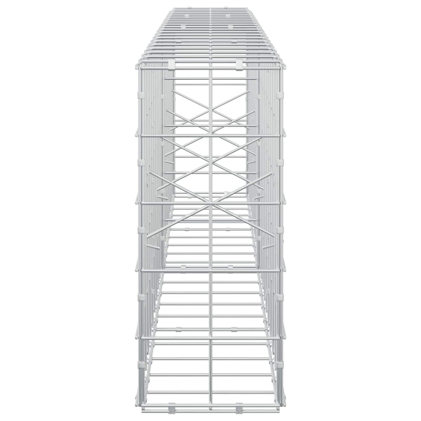 vidaXL Γκαμπιόν με σύρμα 5 mm και πλέγμα 10x10 cm 200x20x50 εκ