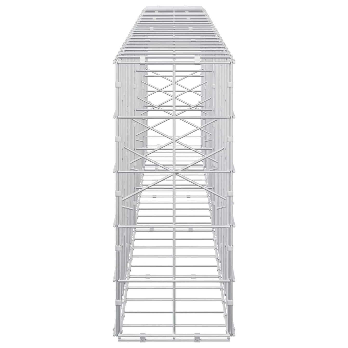 vidaXL Γκαμπιόν με σύρμα 5 mm και πλέγμα 10x10 cm 250x20x50 εκ