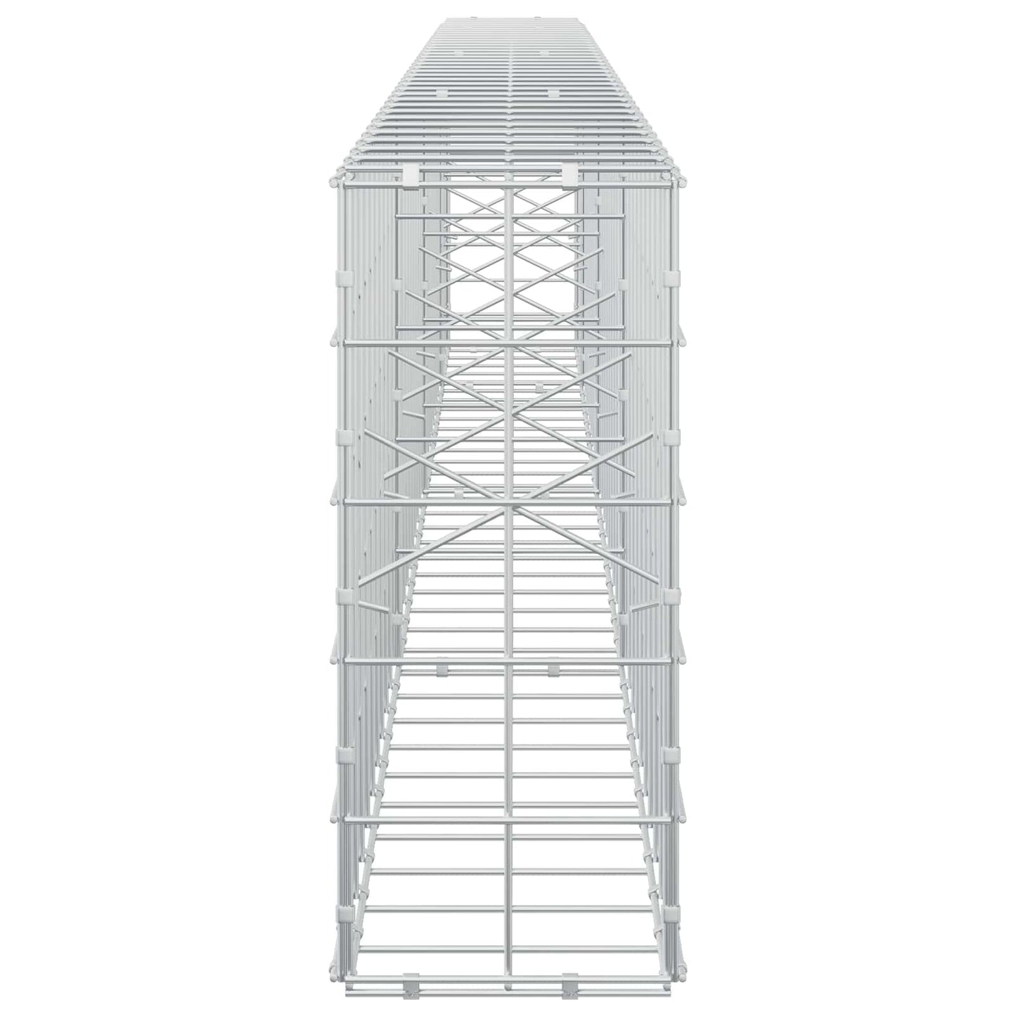 vidaXL Γκαμπιόν με σύρμα 5 mm και πλέγμα 10x10 cm 350x20x50 εκ