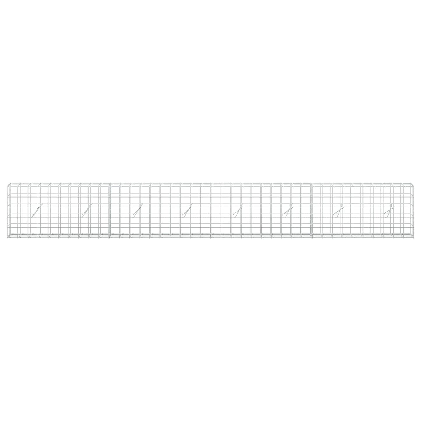 vidaXL Γκαμπιόν με σύρμα 5 mm και πλέγμα 10x10 cm 400x20x50 εκ