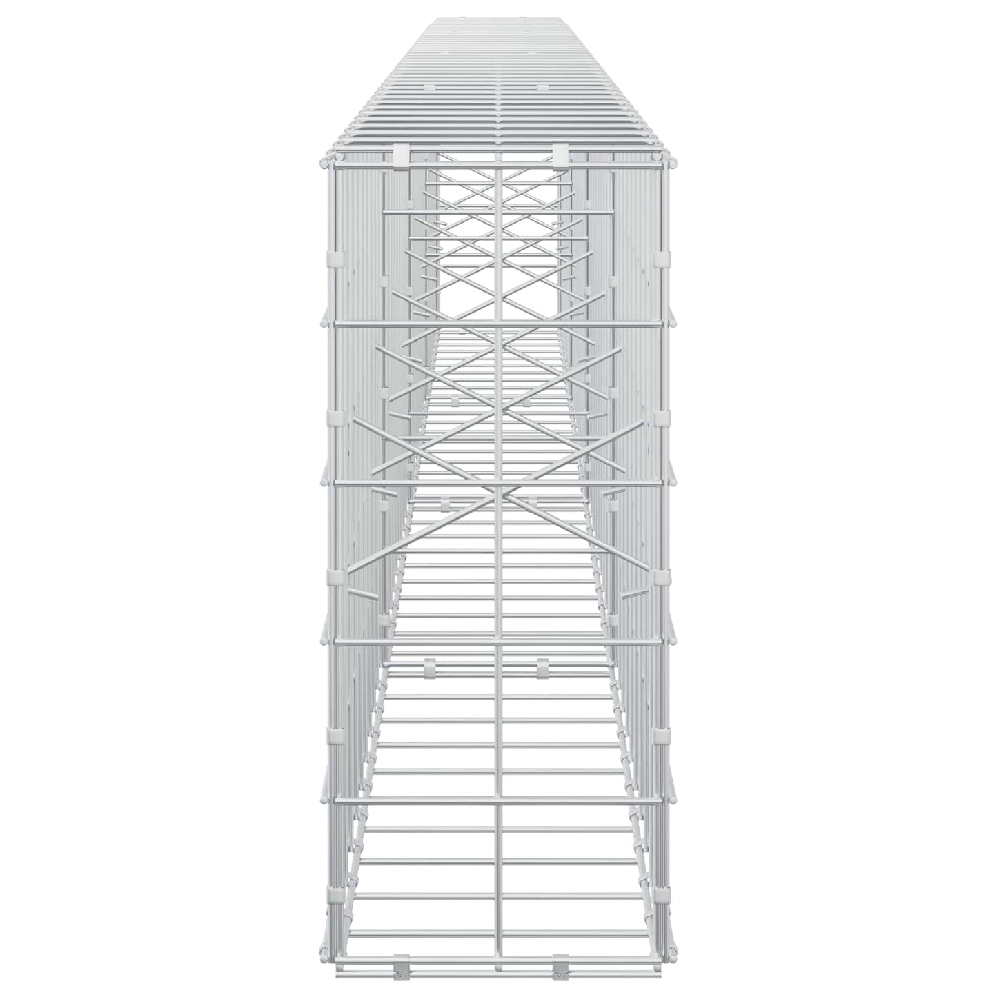 vidaXL Γκαμπιόν με σύρμα 5 mm και πλέγμα 10x10 cm 400x20x50 εκ