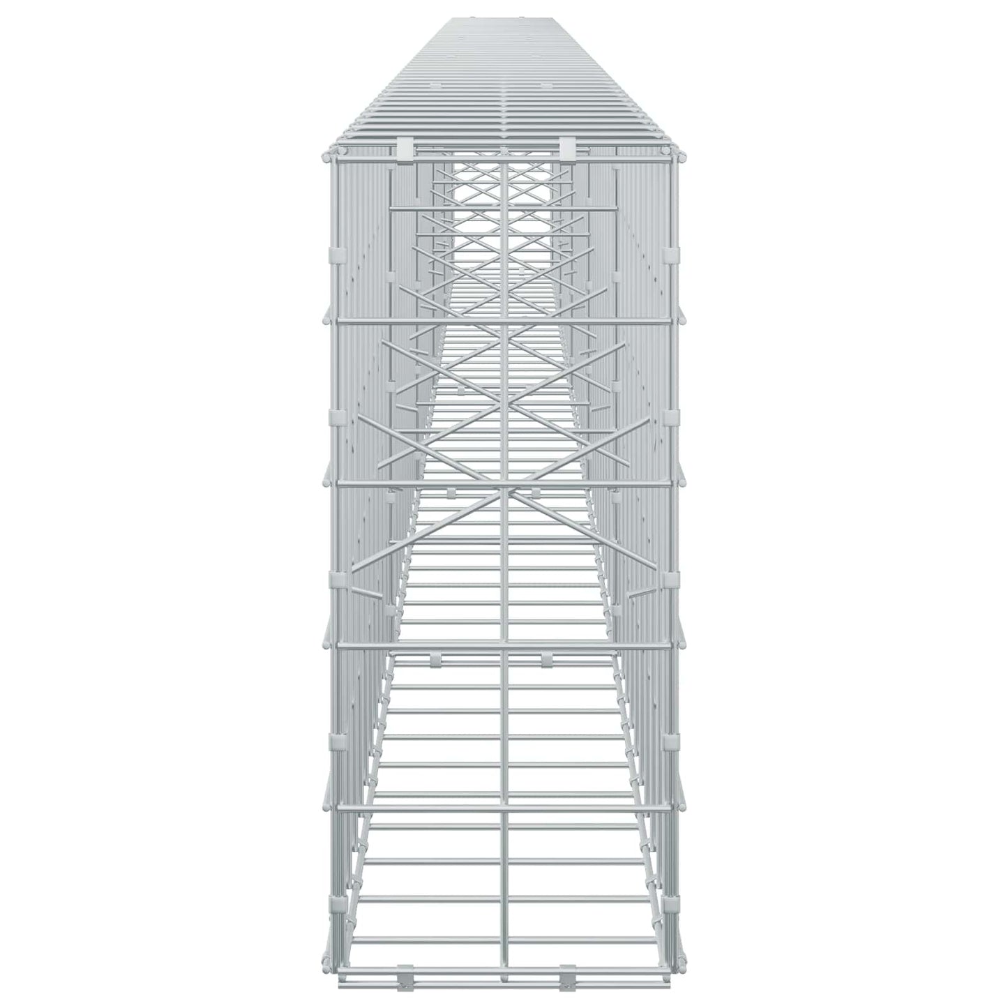 vidaXL Γκαμπιόν με σύρμα 5 mm και πλέγμα 10x10 cm 500x20x50 εκ