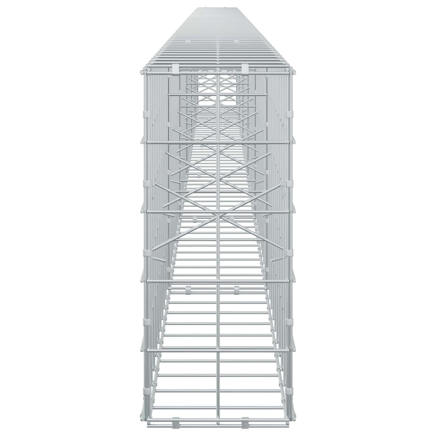vidaXL Γκαμπιόν με σύρμα 5 mm και πλέγμα 10x10 cm 600x20x50 εκ