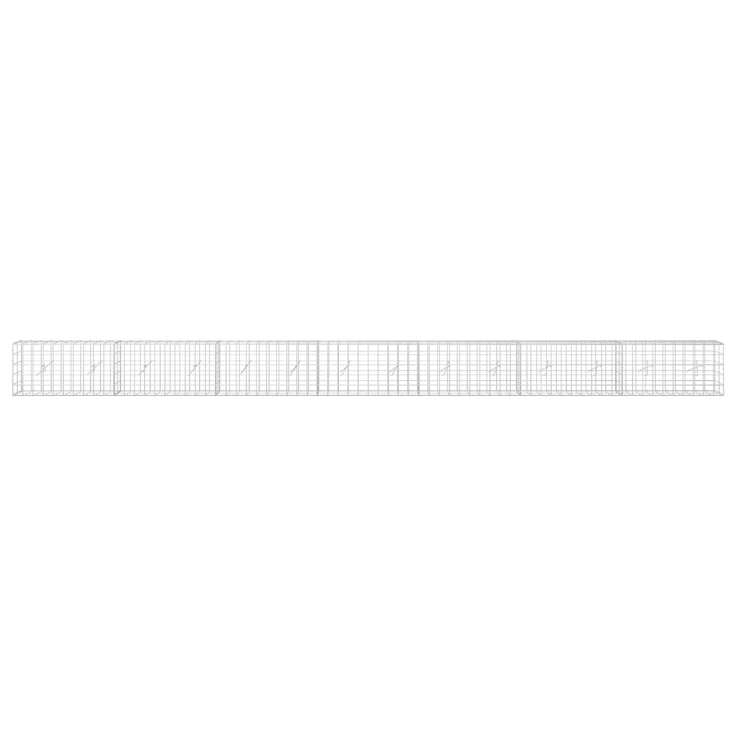 vidaXL Γκαμπιόν με σύρμα 5 mm και πλέγμα 10x10 cm 700x20x50 εκ