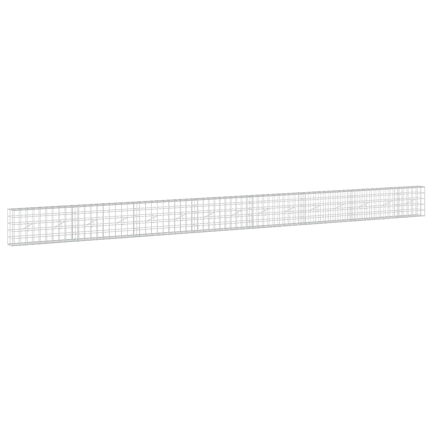 vidaXL Γκαμπιόν με σύρμα 5 mm και πλέγμα 10x10 cm 750x20x50 εκ