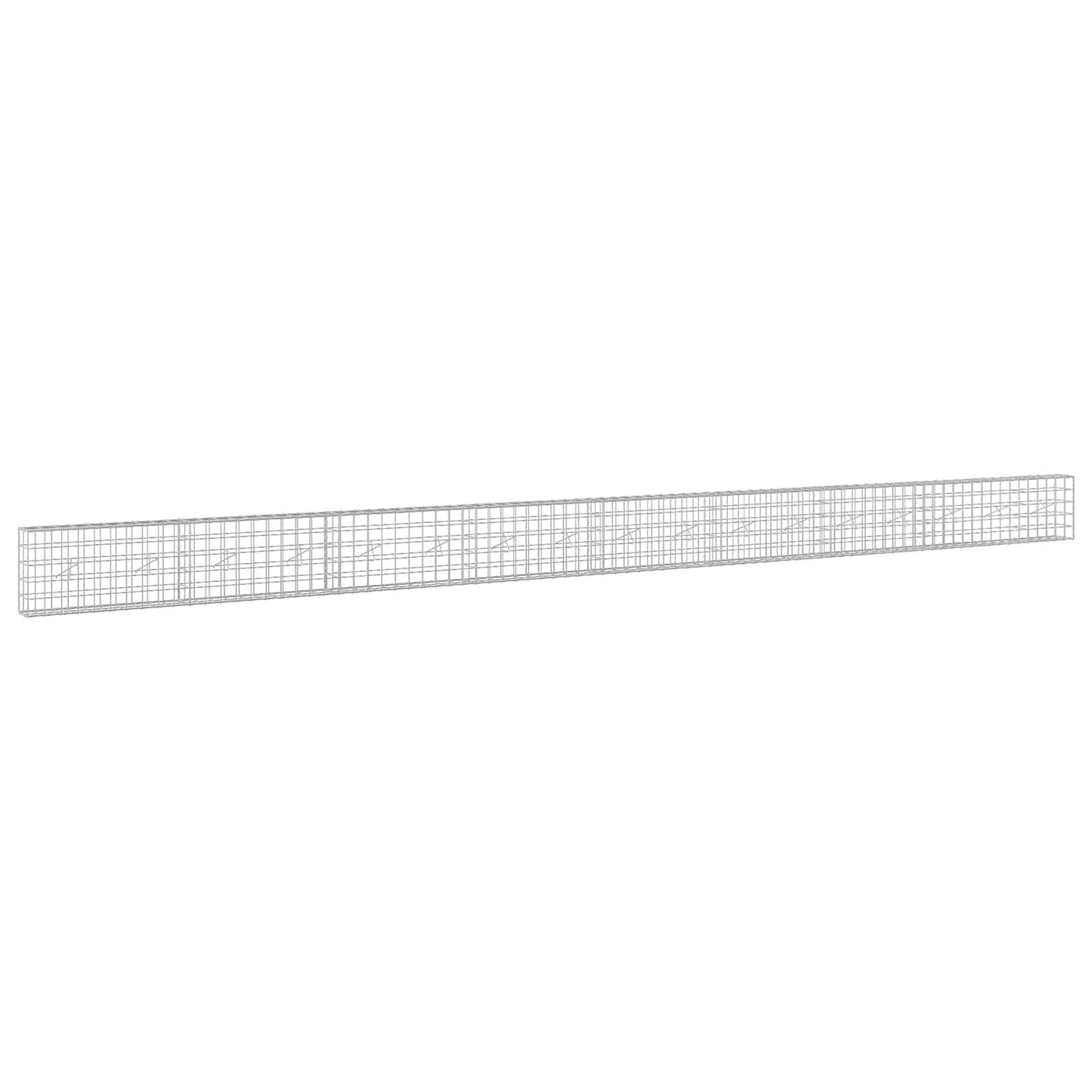 vidaXL Γκαμπιόν με σύρμα 5 mm και πλέγμα 10x10 cm 850x20x50 εκ