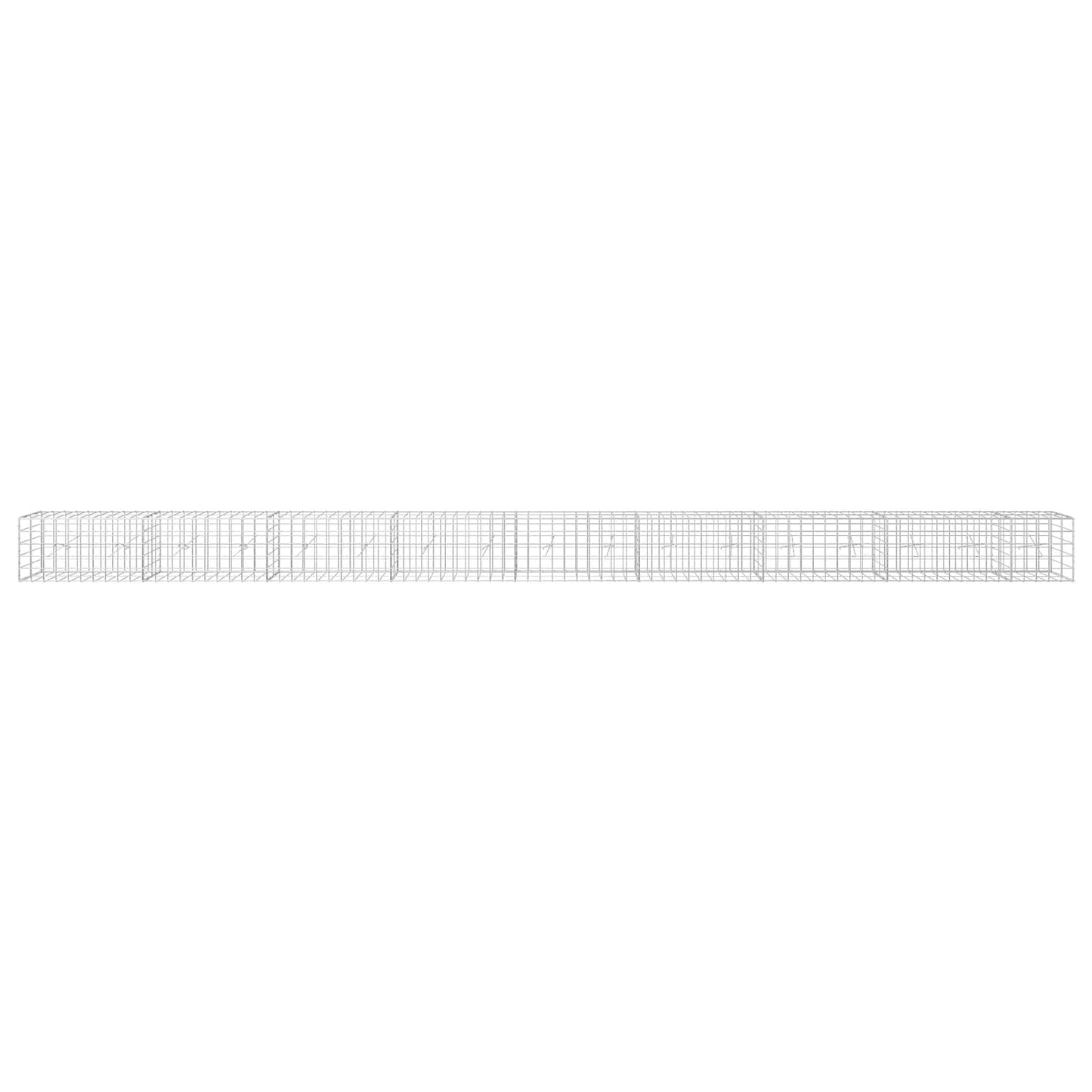 vidaXL Γκαμπιόν με σύρμα 5 mm και πλέγμα 10x10 cm 850x20x50 εκ