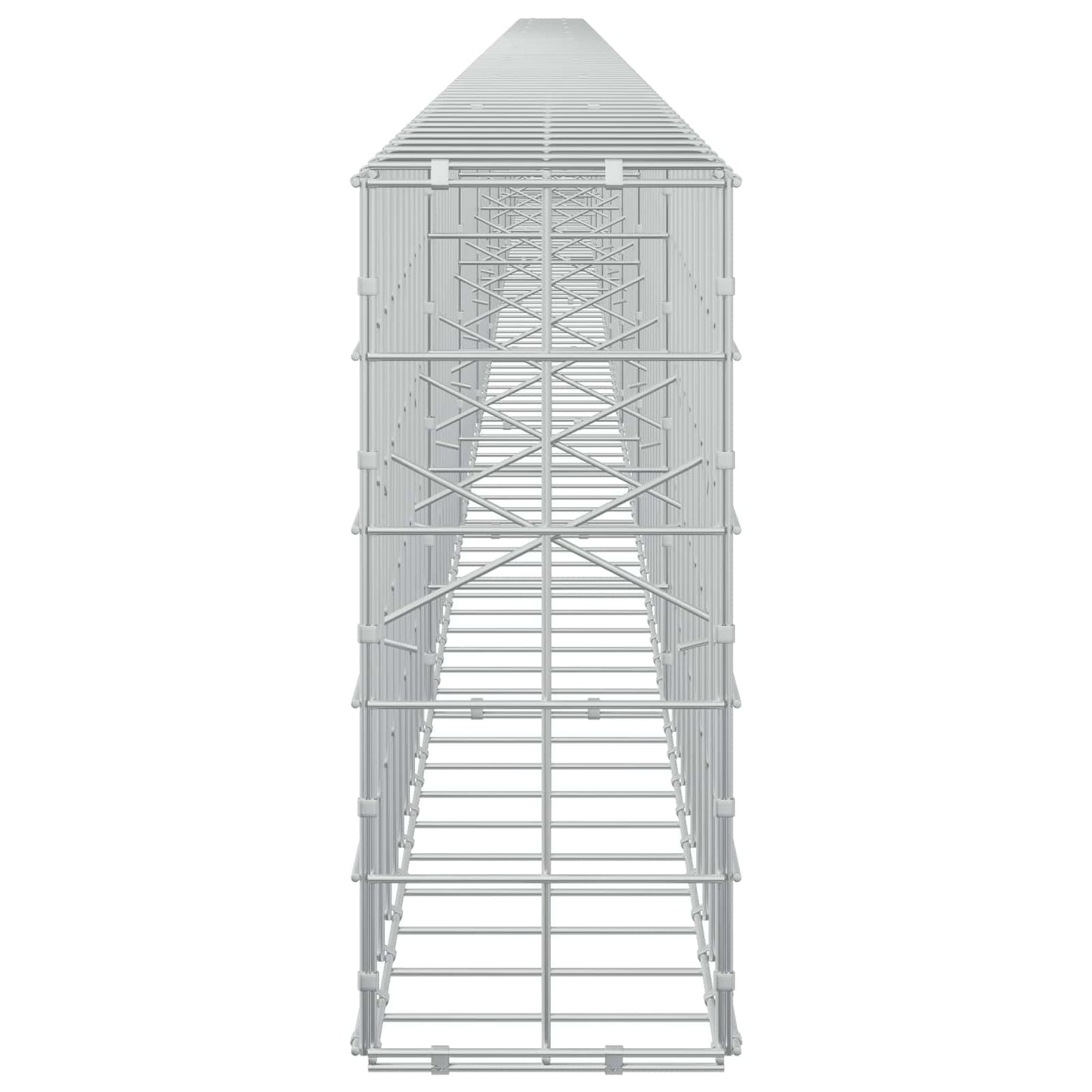 vidaXL Γκαμπιόν με σύρμα 5 mm και πλέγμα 10x10 cm 950x20x50 εκ