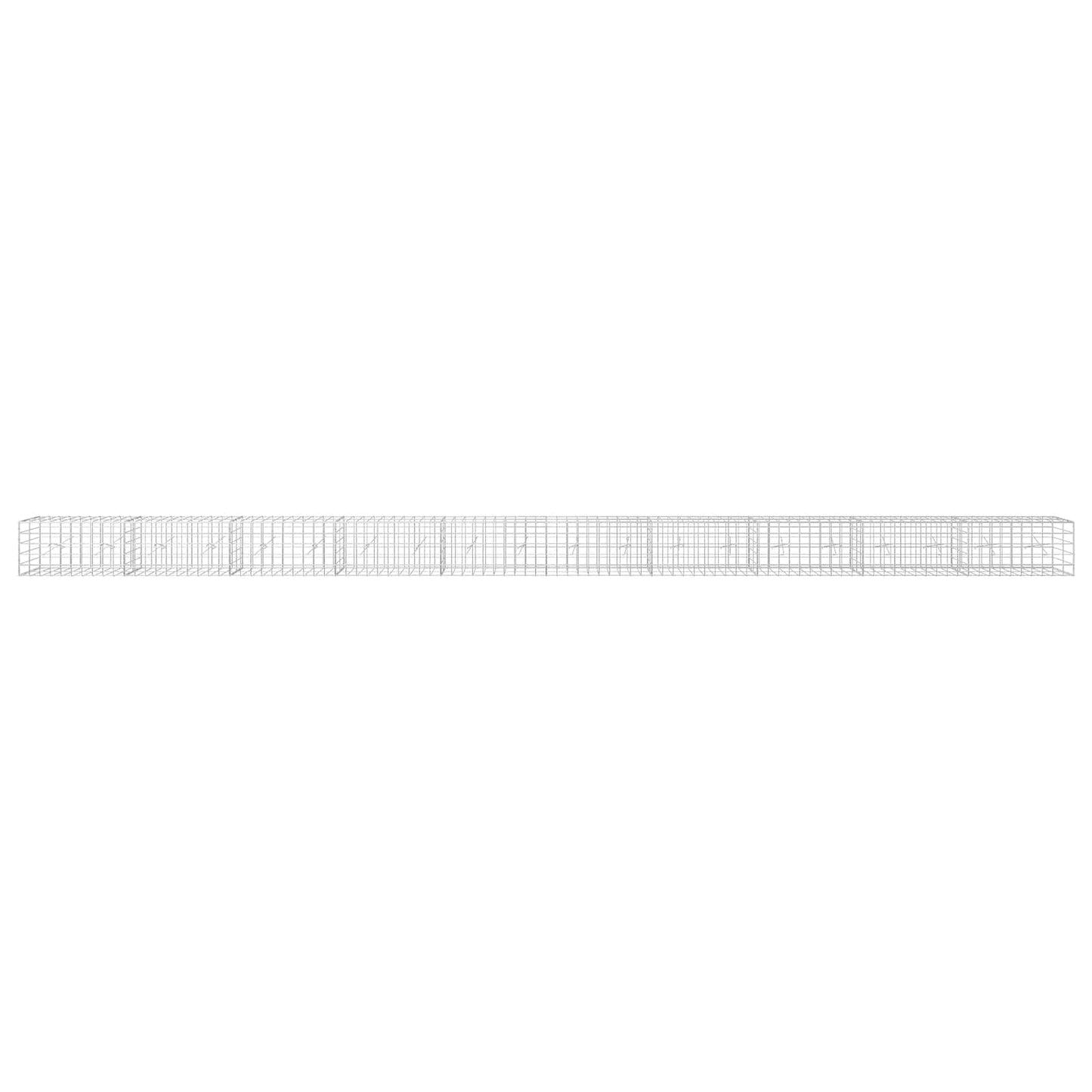 vidaXL Γκαμπιόν με σύρμα 5 mm και πλέγμα 10x10 cm 1000x20x50 εκ