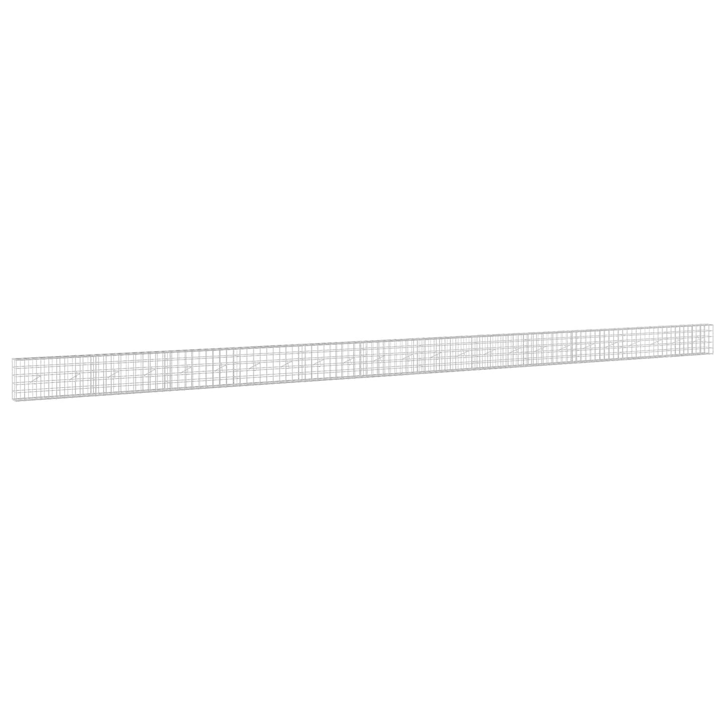 vidaXL Γκαμπιόν με σύρμα 5 mm και πλέγμα 10x10 cm 1200x20x50 εκ