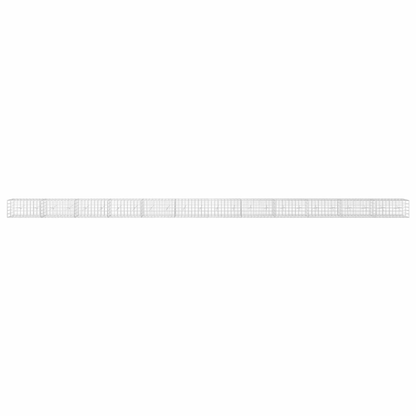 vidaXL Γκαμπιόν με σύρμα 5 mm και πλέγμα 10x10 cm 1200x20x50 εκ