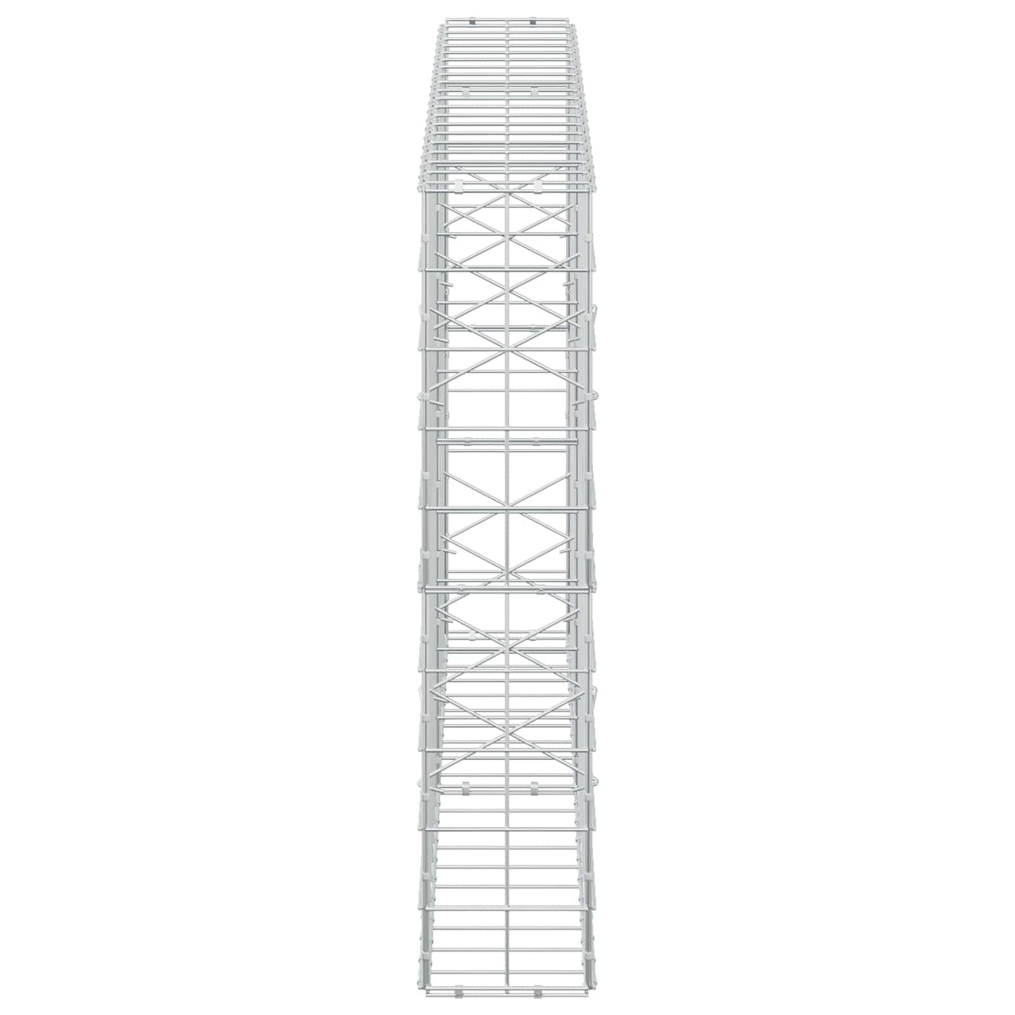 vidaXL Γκαμπιόν με σύρμα 5 mm και πλέγμα 10x10 cm 200x20x100 εκ
